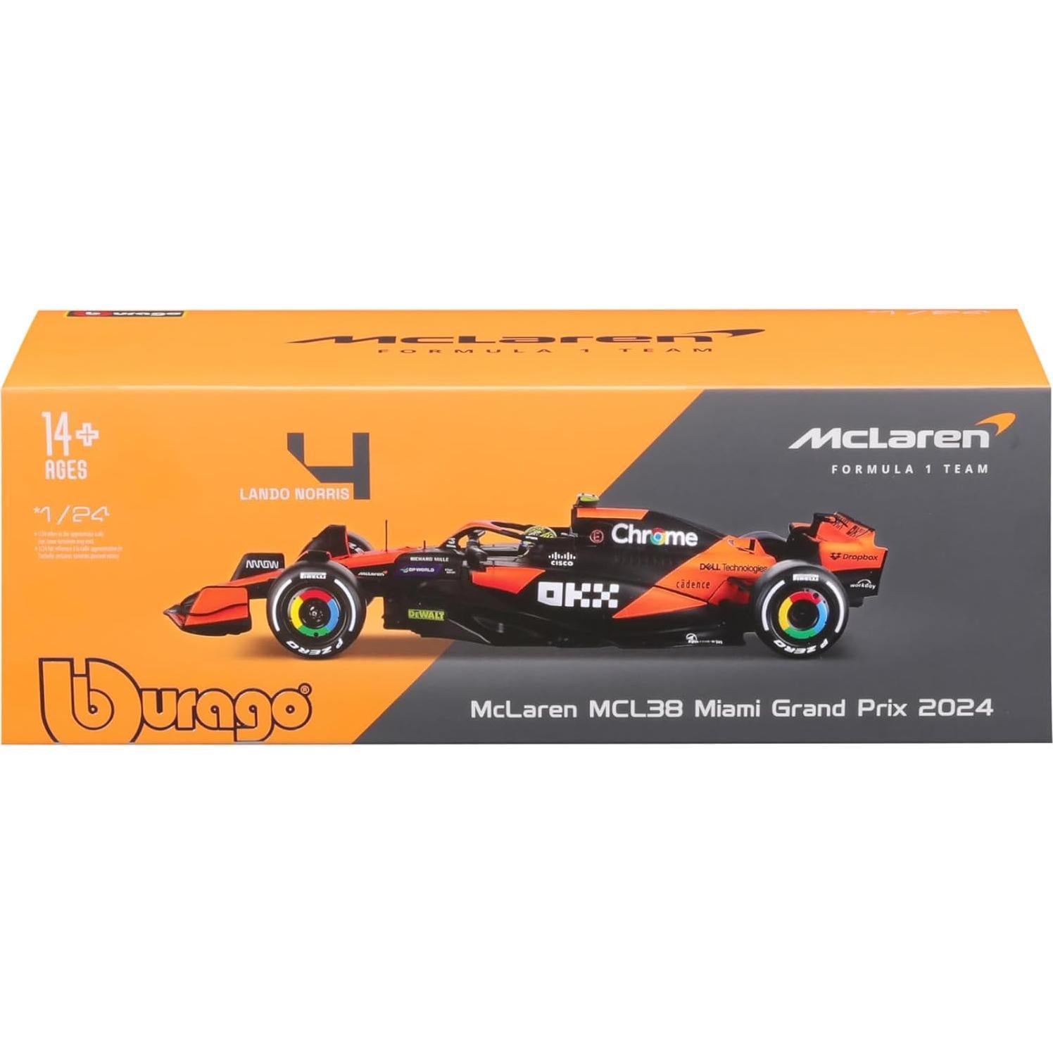 Bburago 1:24 McLaren MCL38 Oscar Piastri #81 Die-Cast