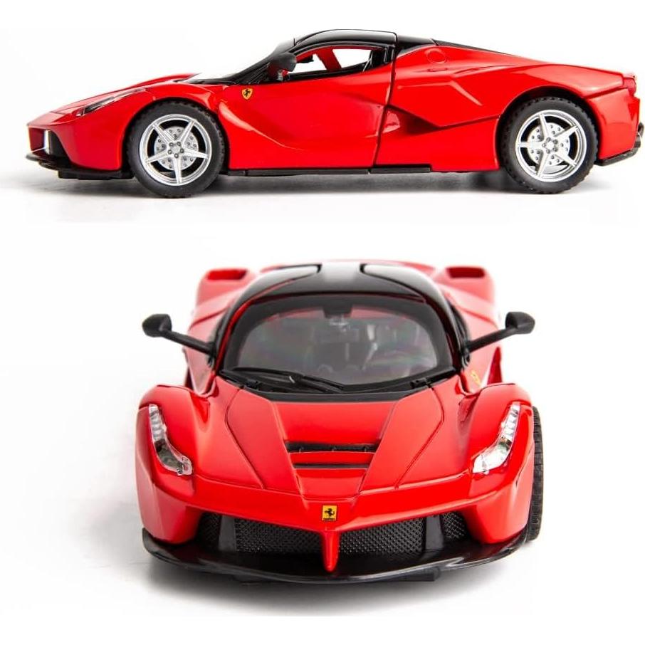 Coche Juguete Ferrari LaFerrari Retroceso Metal 17.5cm Rojo