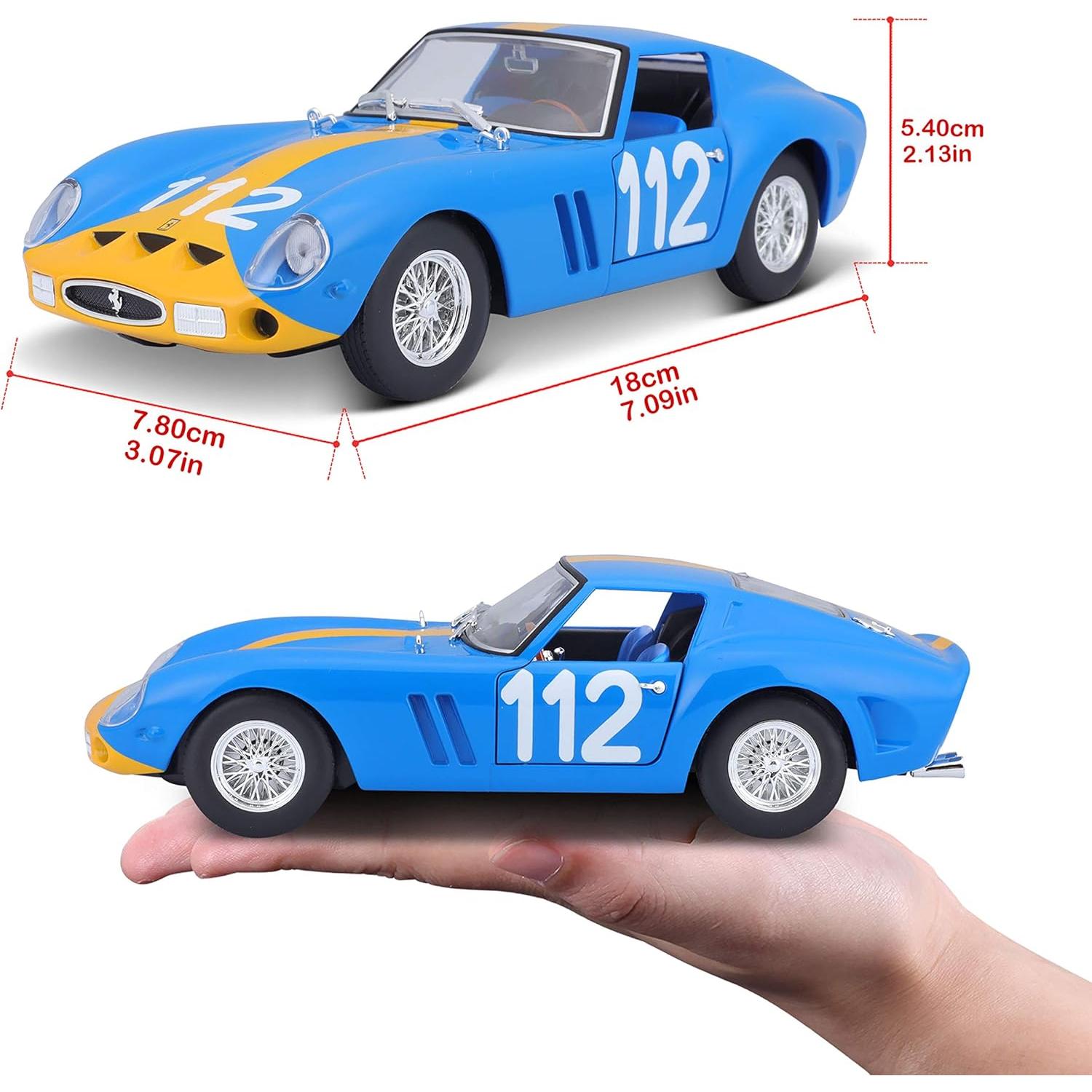 Modelo a Escala 1:24 Bburago Ferrari 250 GTO Azul