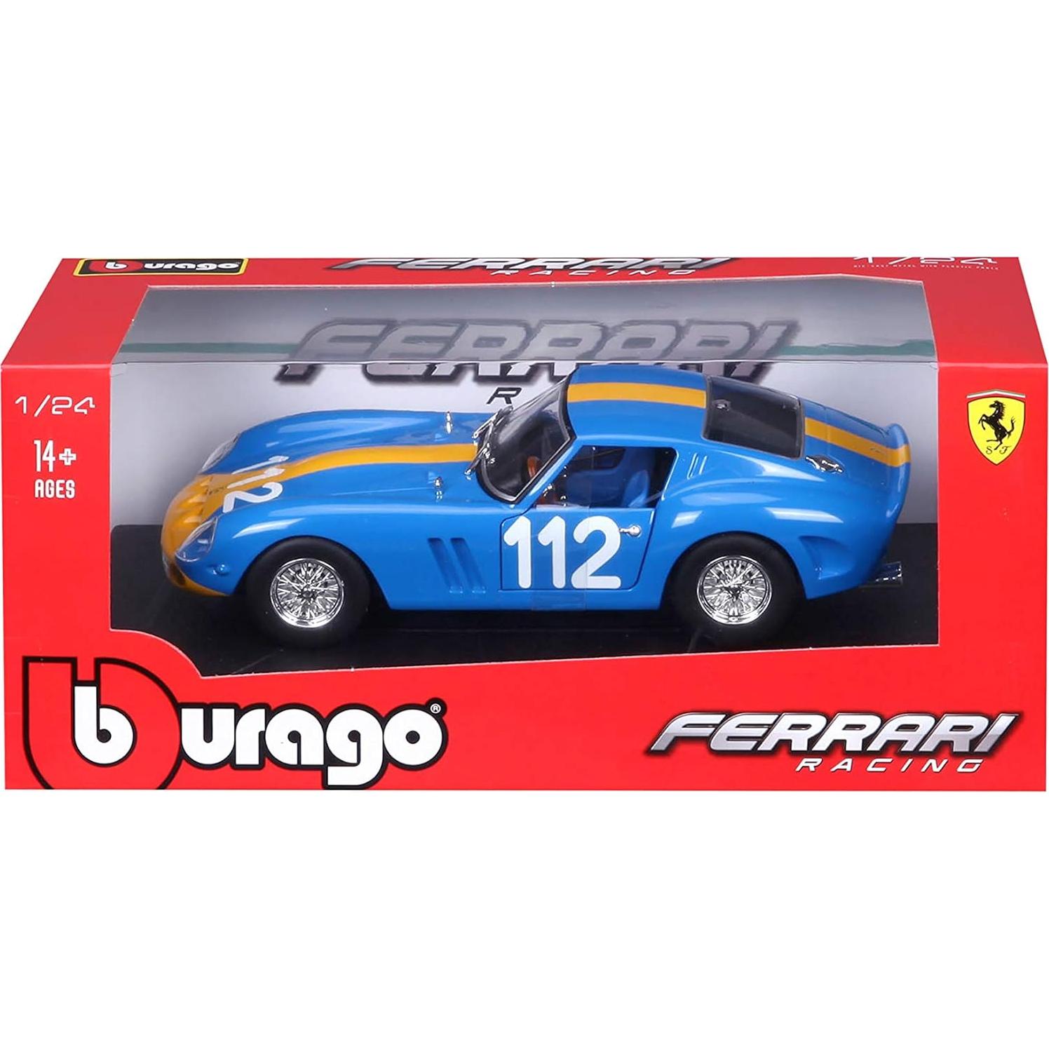 Modelo a Escala 1:24 Bburago Ferrari 250 GTO Azul