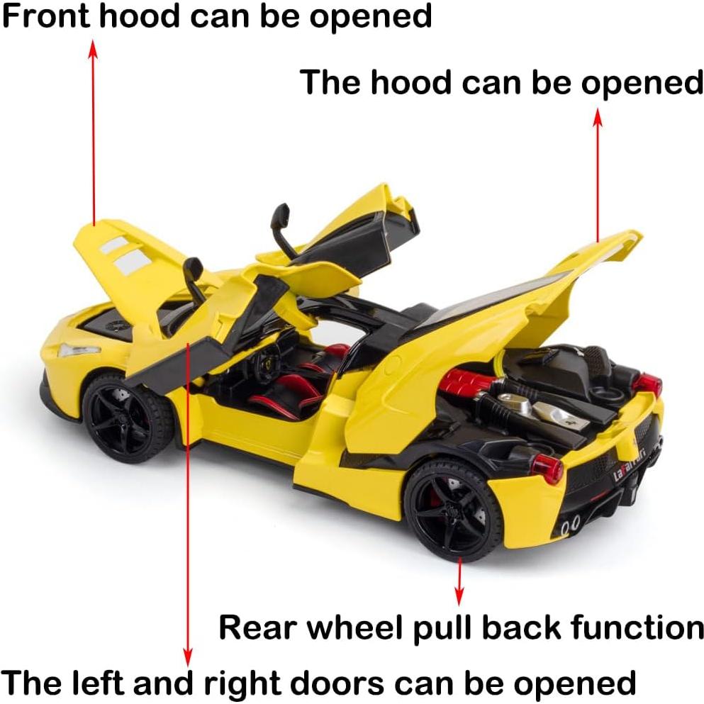Coche de Juguete LaFerrari iLooboo 1:24 con Sonido y Luz