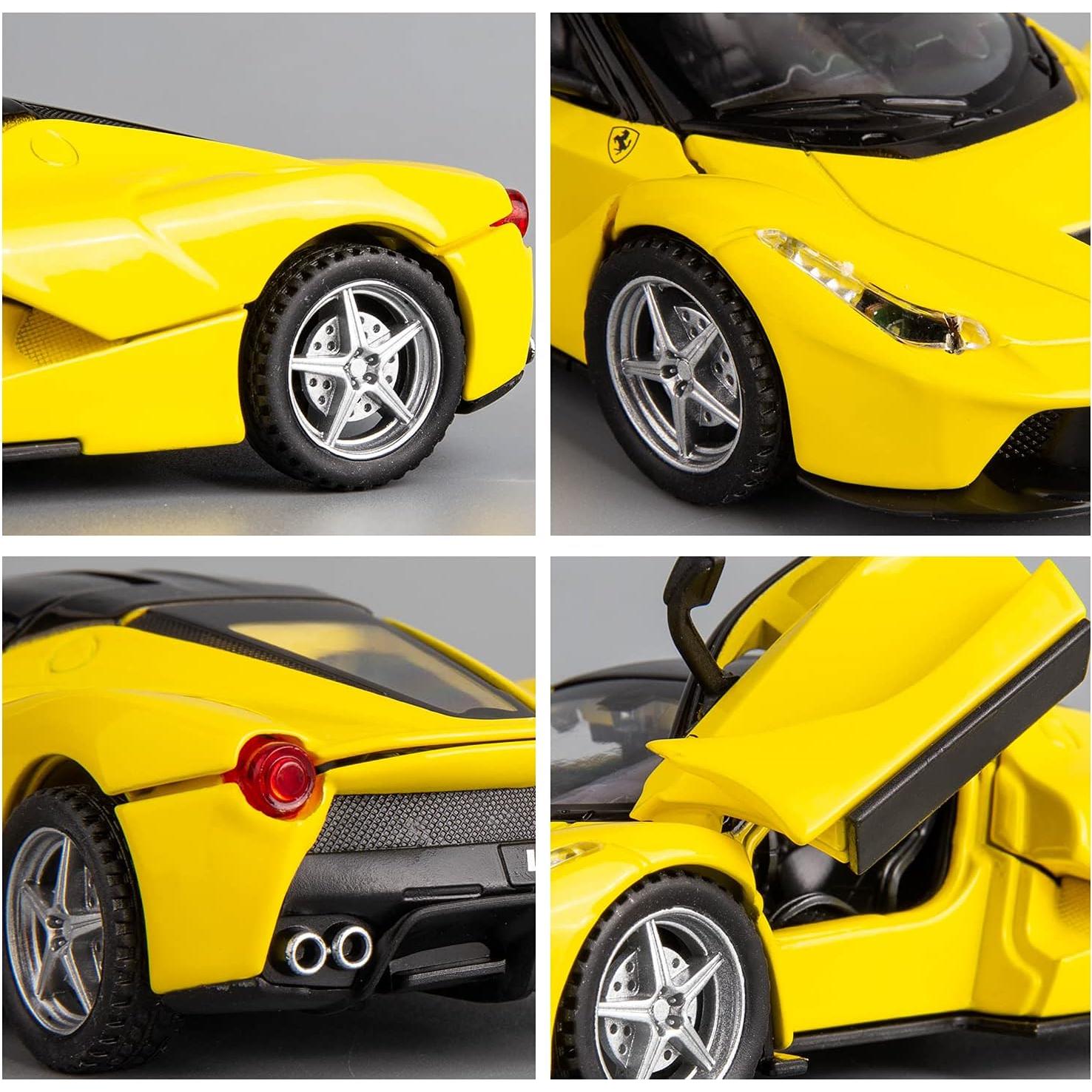 Coche de Juguete Ferrari BDTCTK 1:32 Amarillo con Luz y Sonido