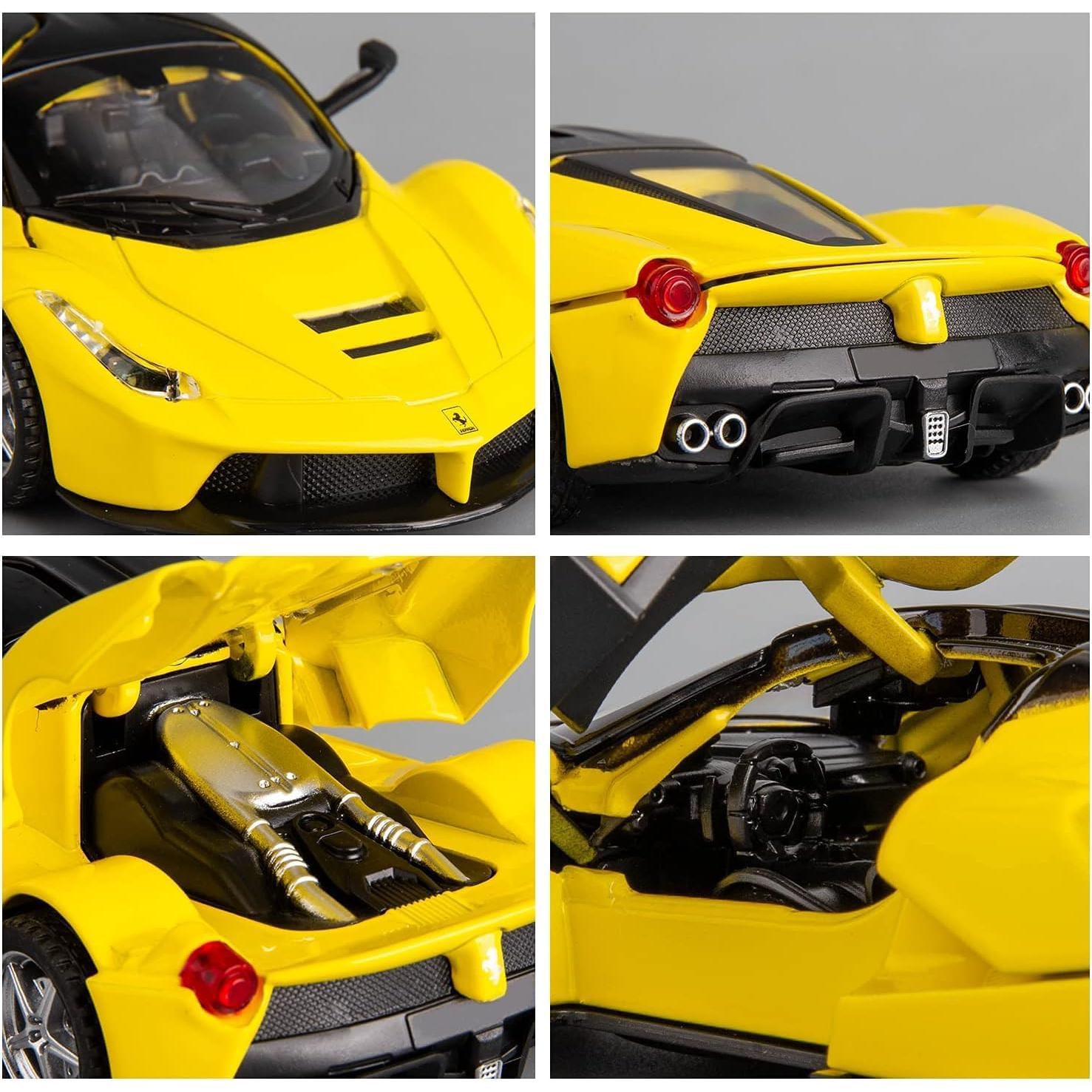 Coche de Juguete Ferrari BDTCTK 1:32 Amarillo con Luz y Sonido