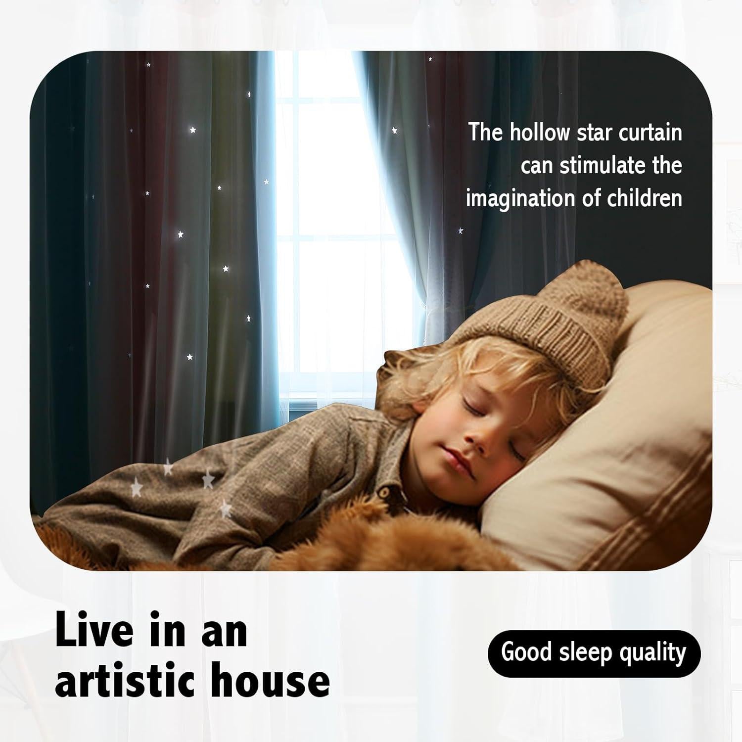 Cortina Opaca Anytime Verde 132x241 cm para Niñas