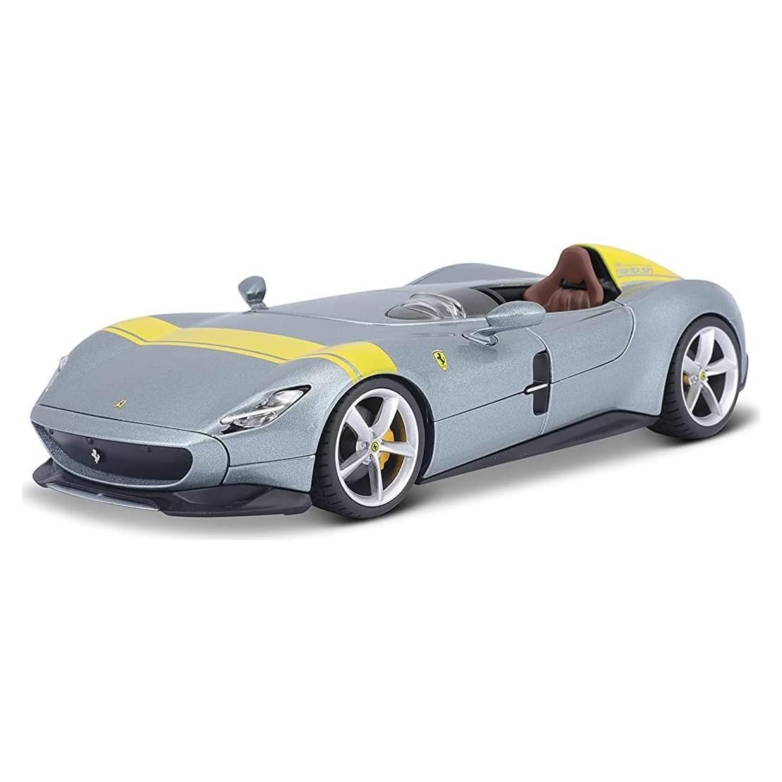 Bburago Ferrari Monza SP-1 1:18 Gris - Modelo Coleccionable