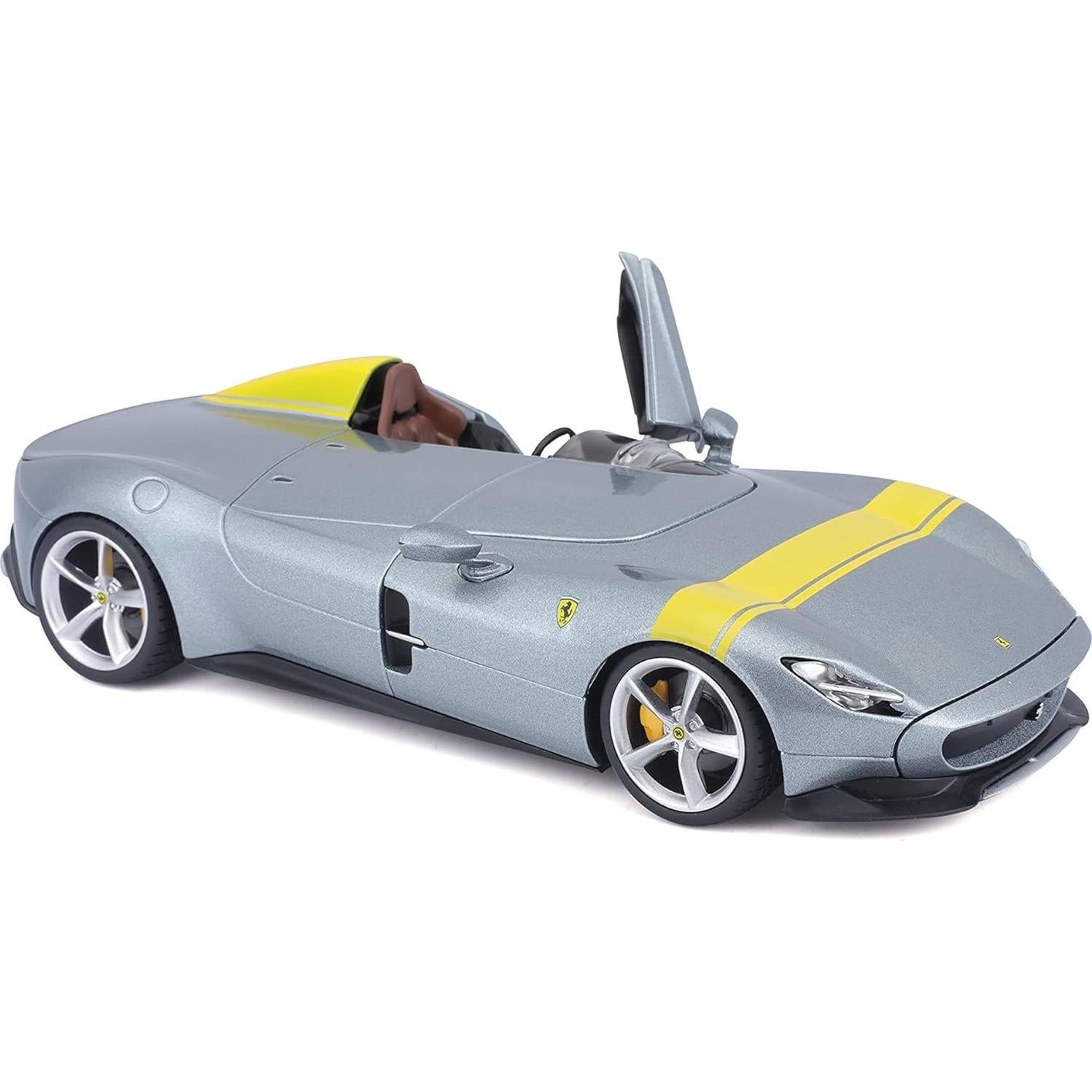 Bburago Ferrari Monza SP-1 1:18 Gris - Modelo Coleccionable