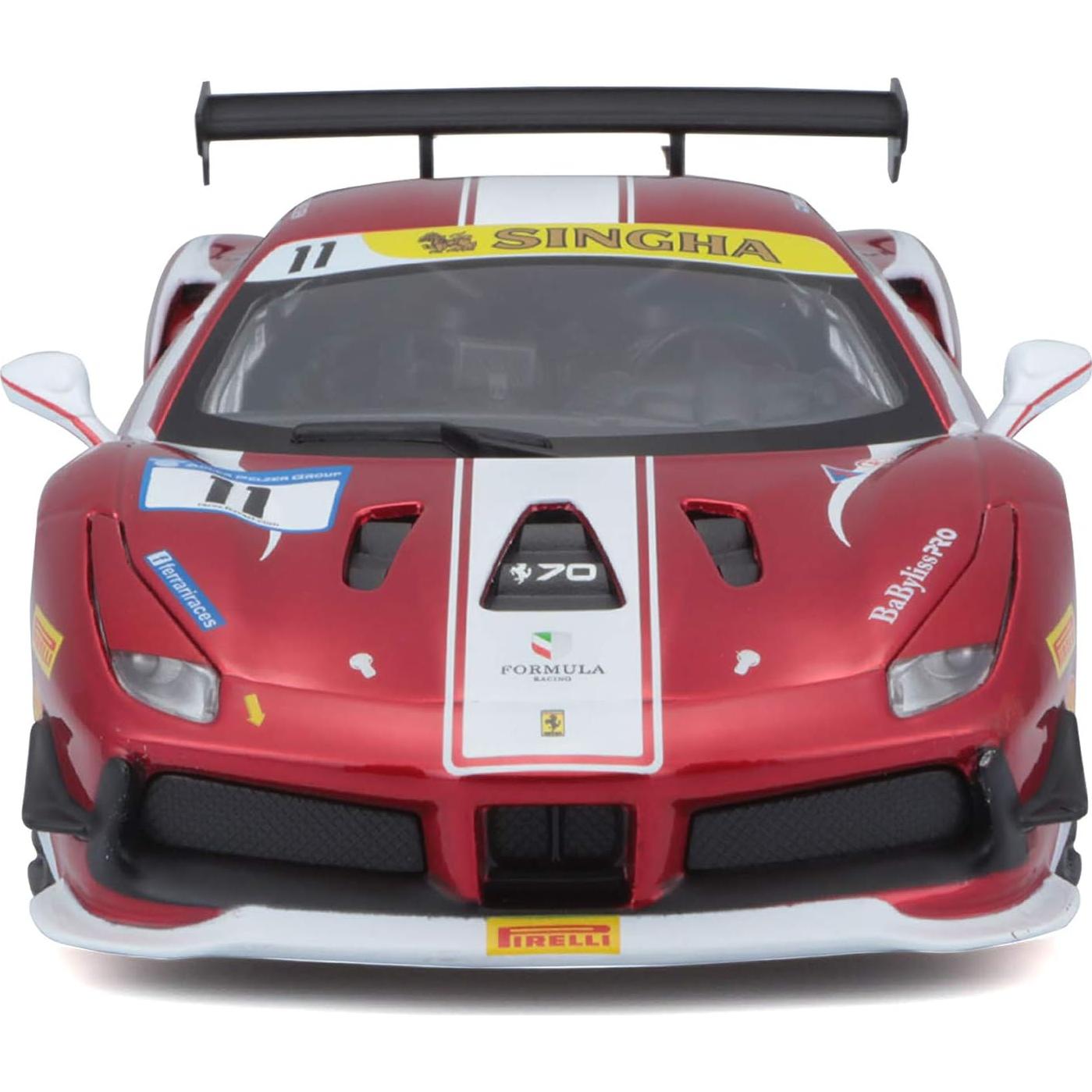 Bburago 1:18 Racing 488 Challenge Rojo Modelo Coleccionable