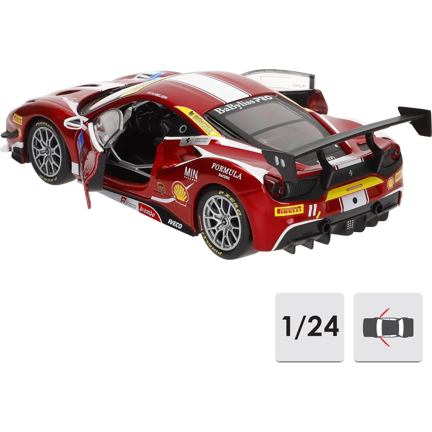 Bburago 1:18 Racing 488 Challenge Rojo Modelo Coleccionable