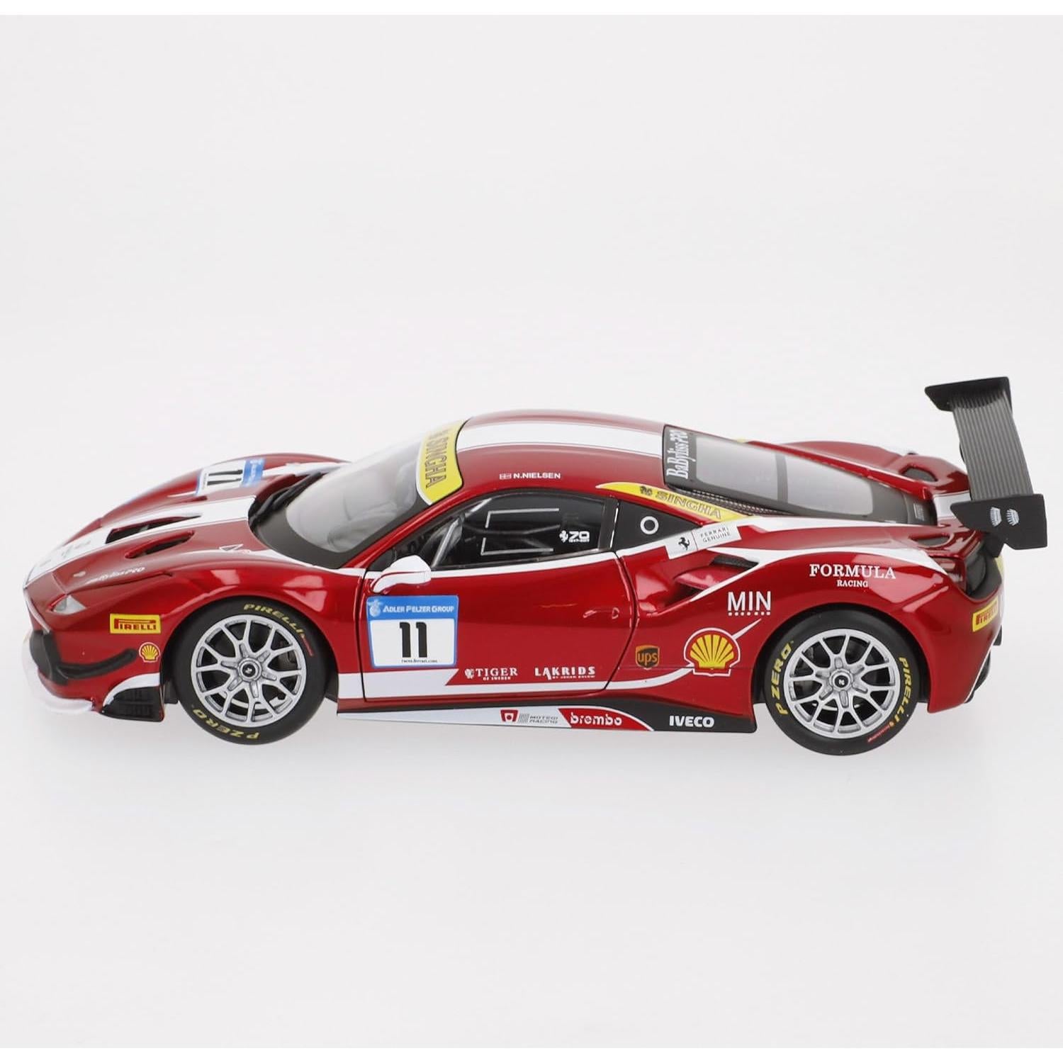 Bburago 1:18 Racing 488 Challenge Rojo Modelo Coleccionable