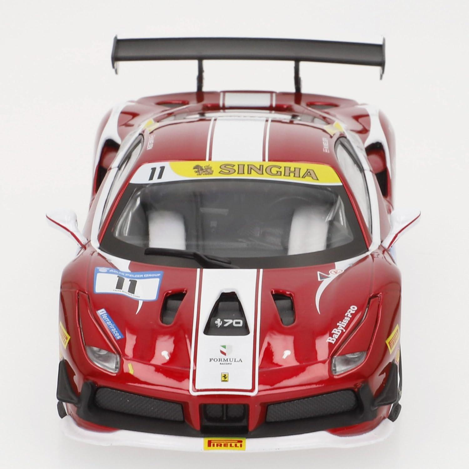 Bburago 1:18 Racing 488 Challenge Rojo Modelo Coleccionable