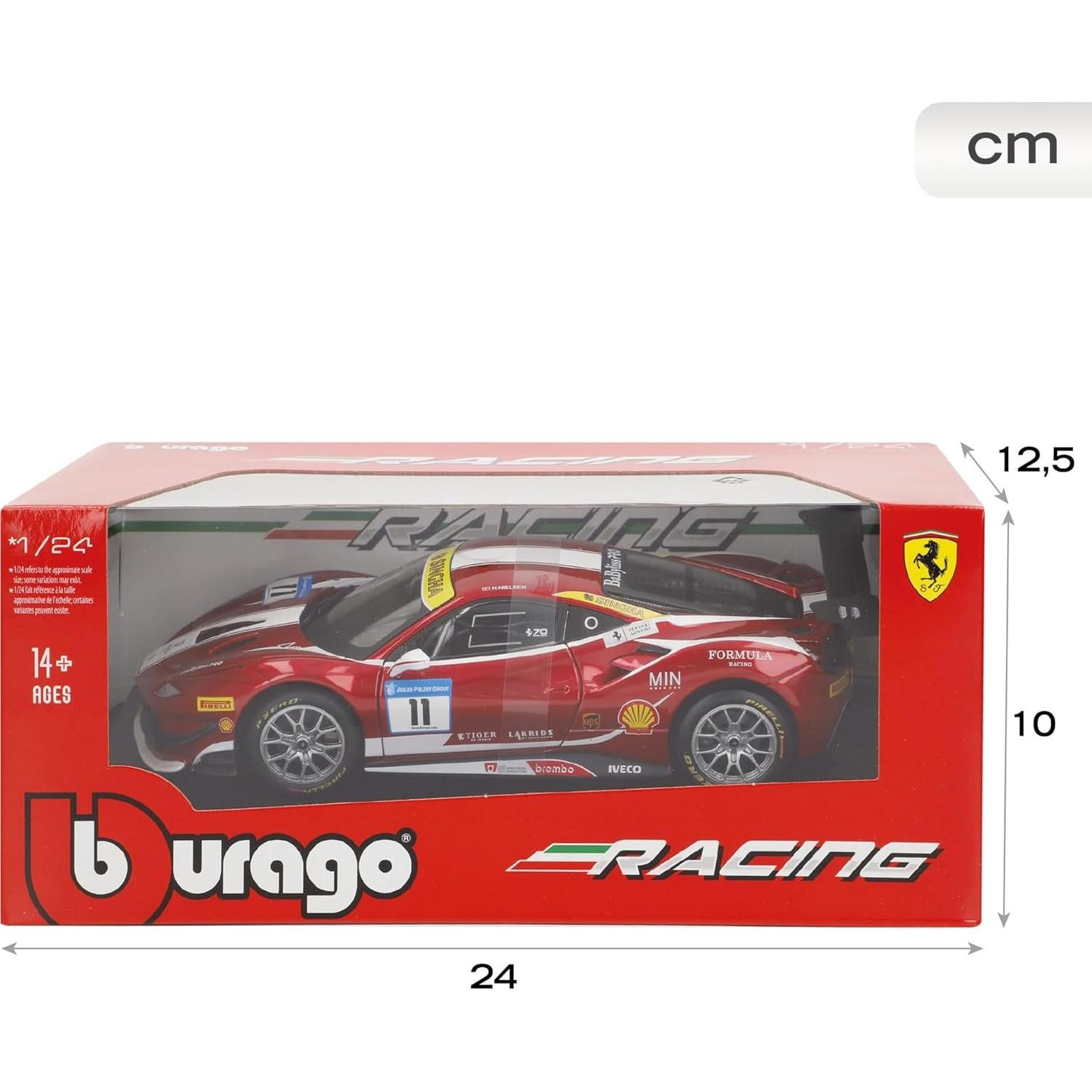 Bburago 1:18 Racing 488 Challenge Rojo Modelo Coleccionable