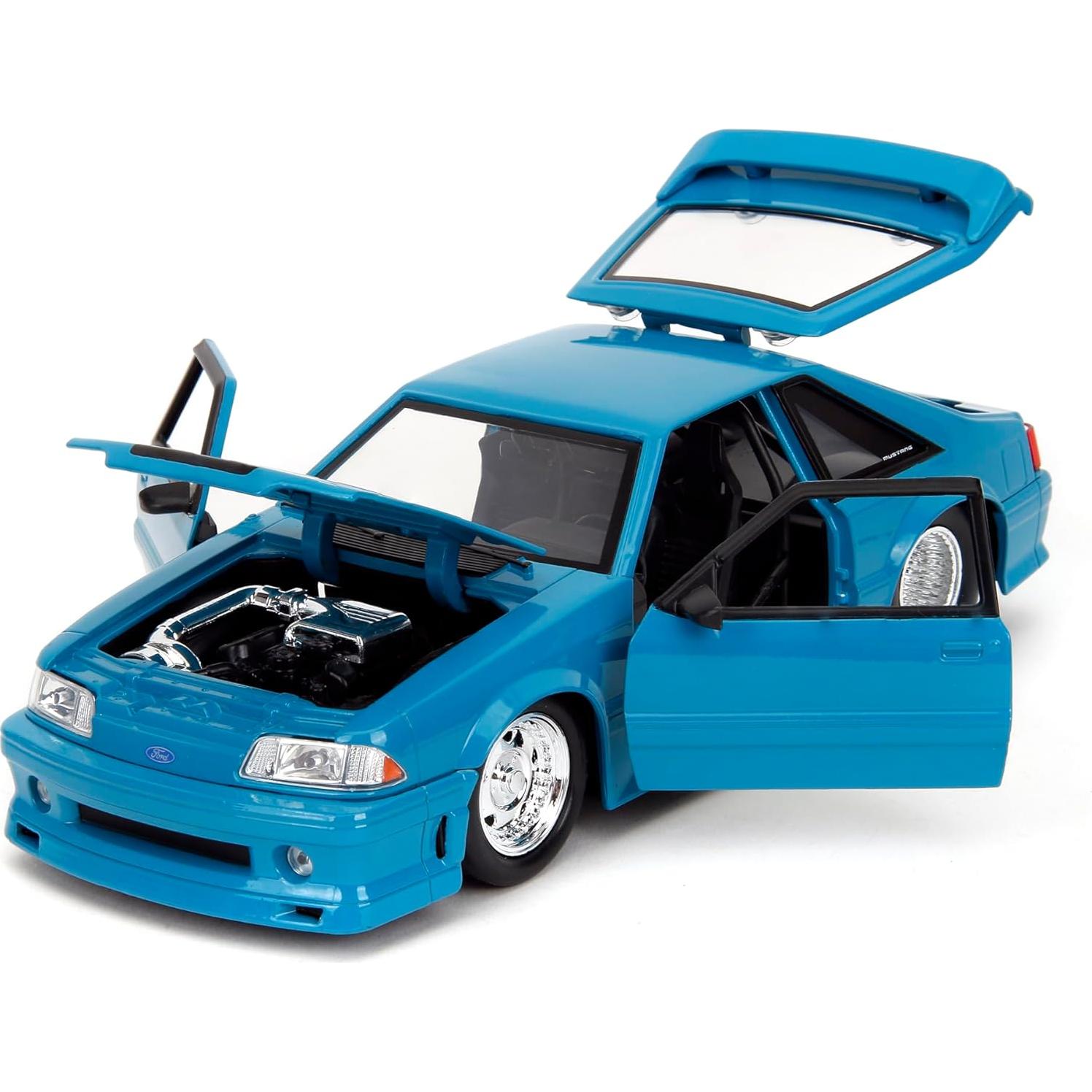 Coche Die-Cast Jada Toys 1:24 Ford Mustang 1989 Rápido y Furioso