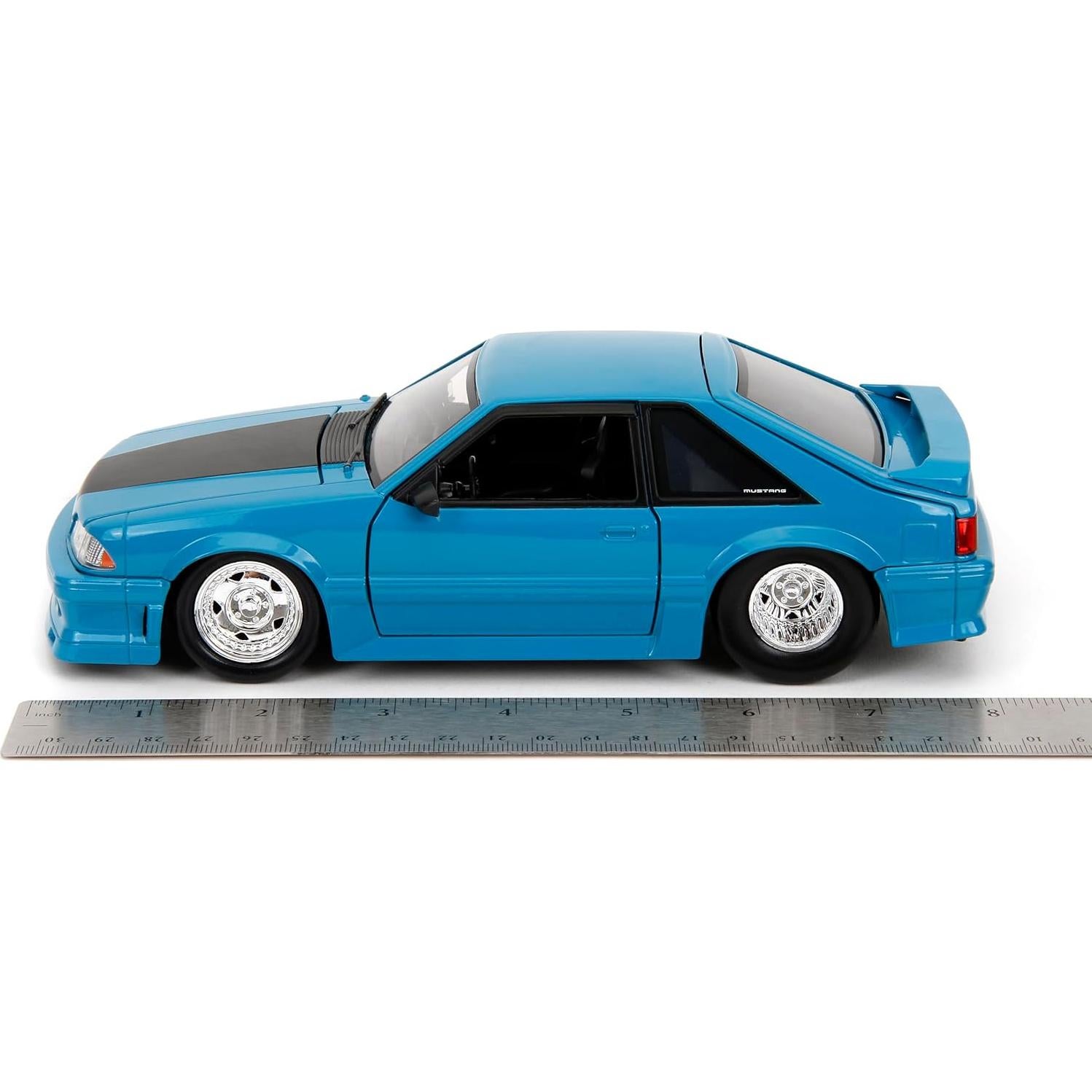 Coche Die-Cast Jada Toys 1:24 Ford Mustang 1989 Rápido y Furioso