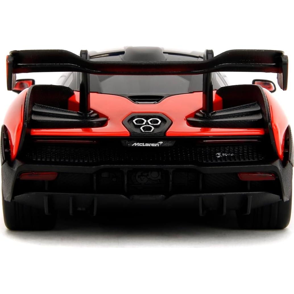 Jada Toys McLaren Senna 1:24 Metal Fundido Detallado Naranja/Negro
