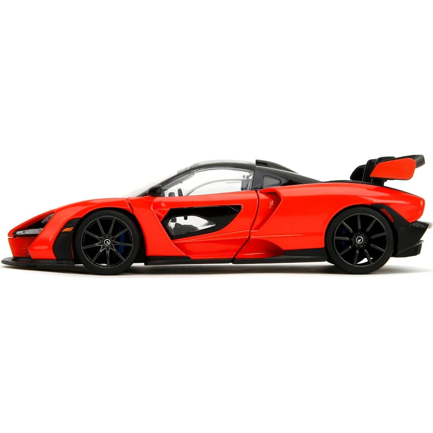 Jada Toys McLaren Senna 1:24 Metal Fundido Detallado Naranja/Negro