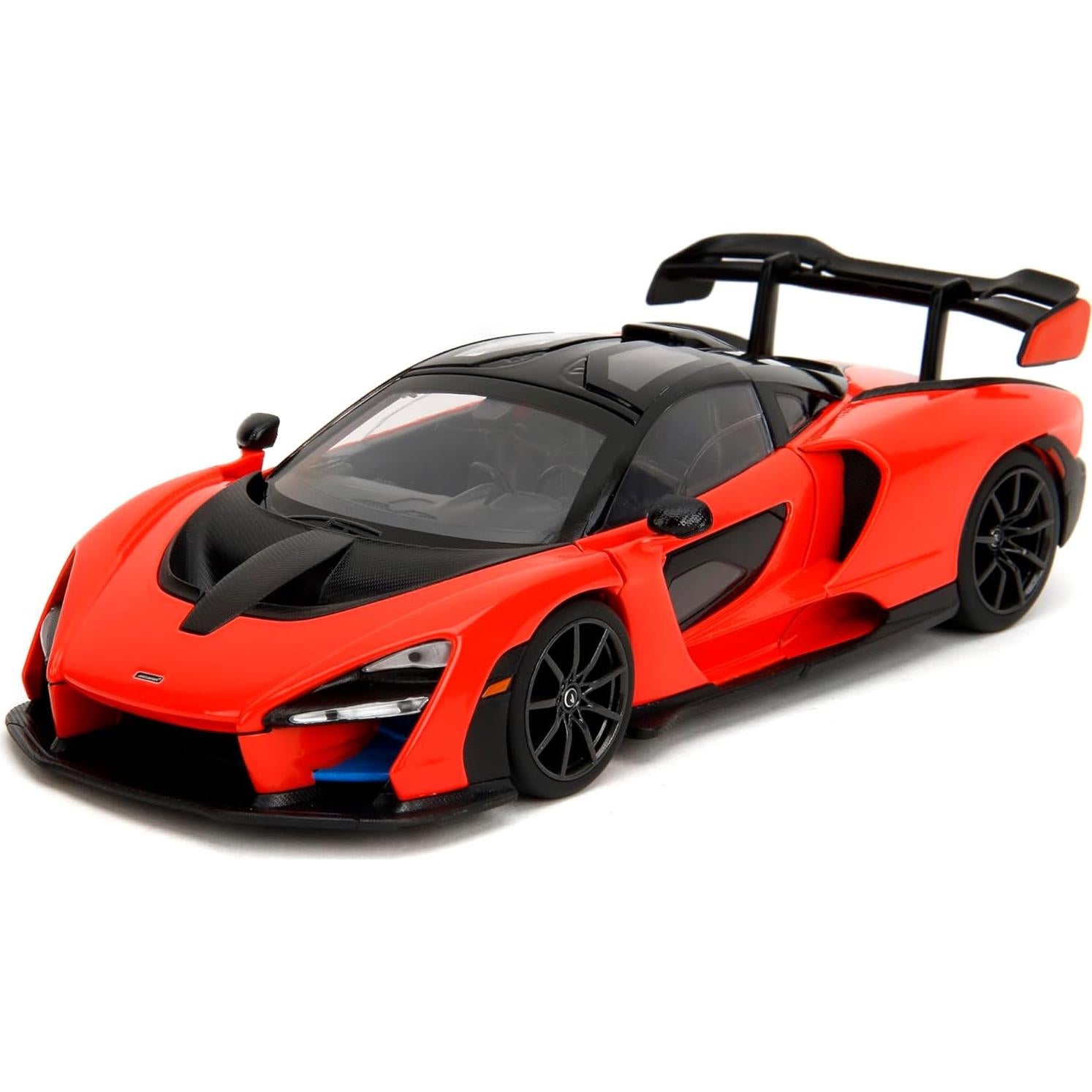 Jada Toys McLaren Senna 1:24 Metal Fundido Detallado Naranja/Negro