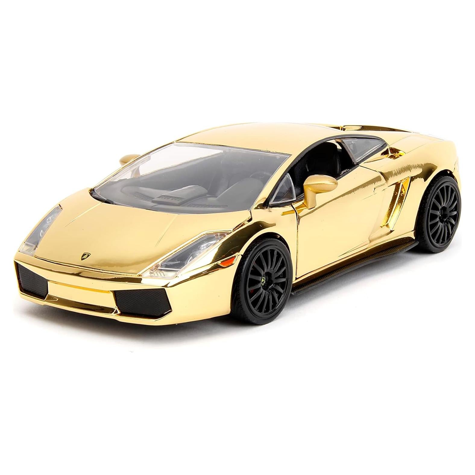 Auto de Fundición Lamborghini Gallardo Cromo Dorado 1:24 Jada Toys