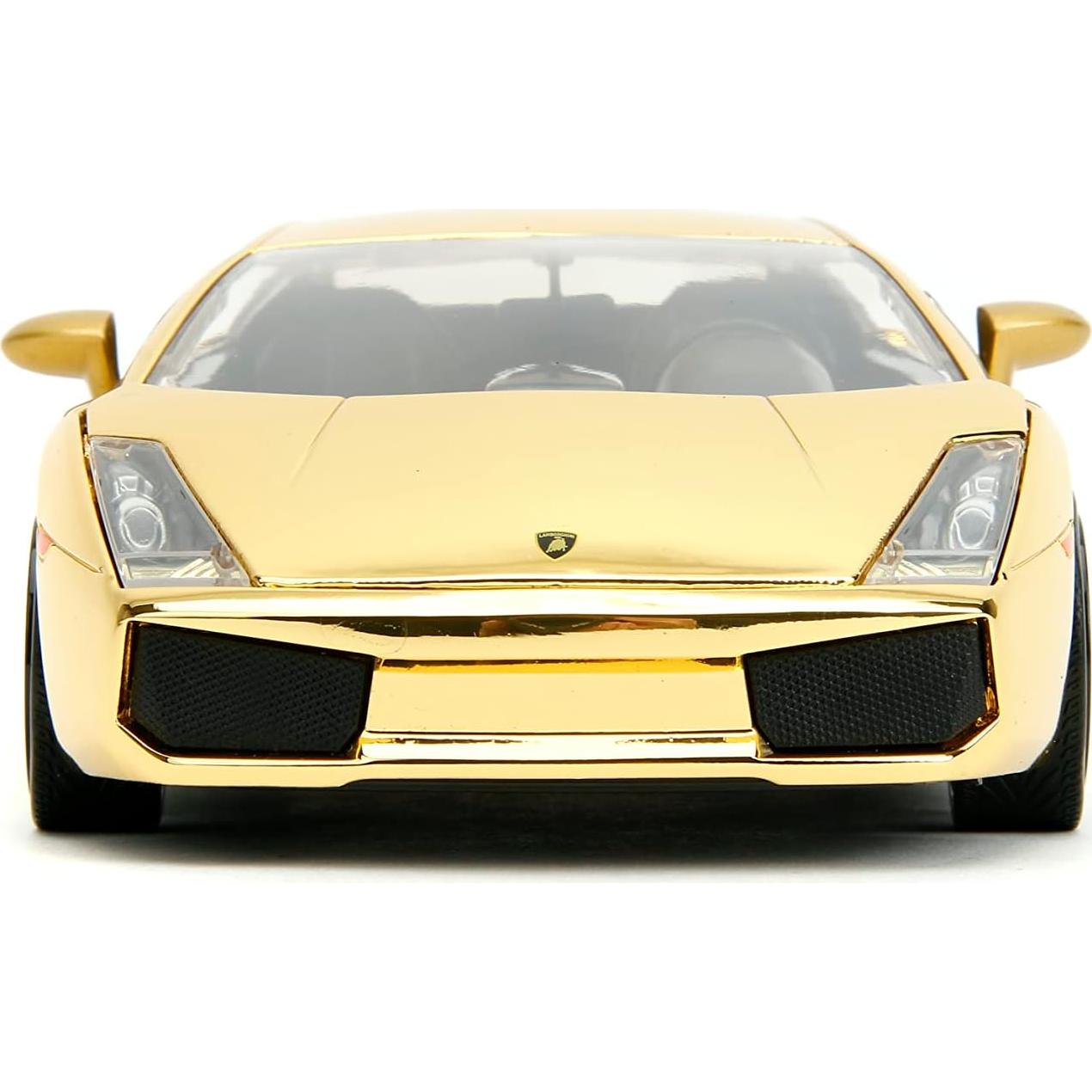 Auto de Fundición Lamborghini Gallardo Cromo Dorado 1:24 Jada Toys