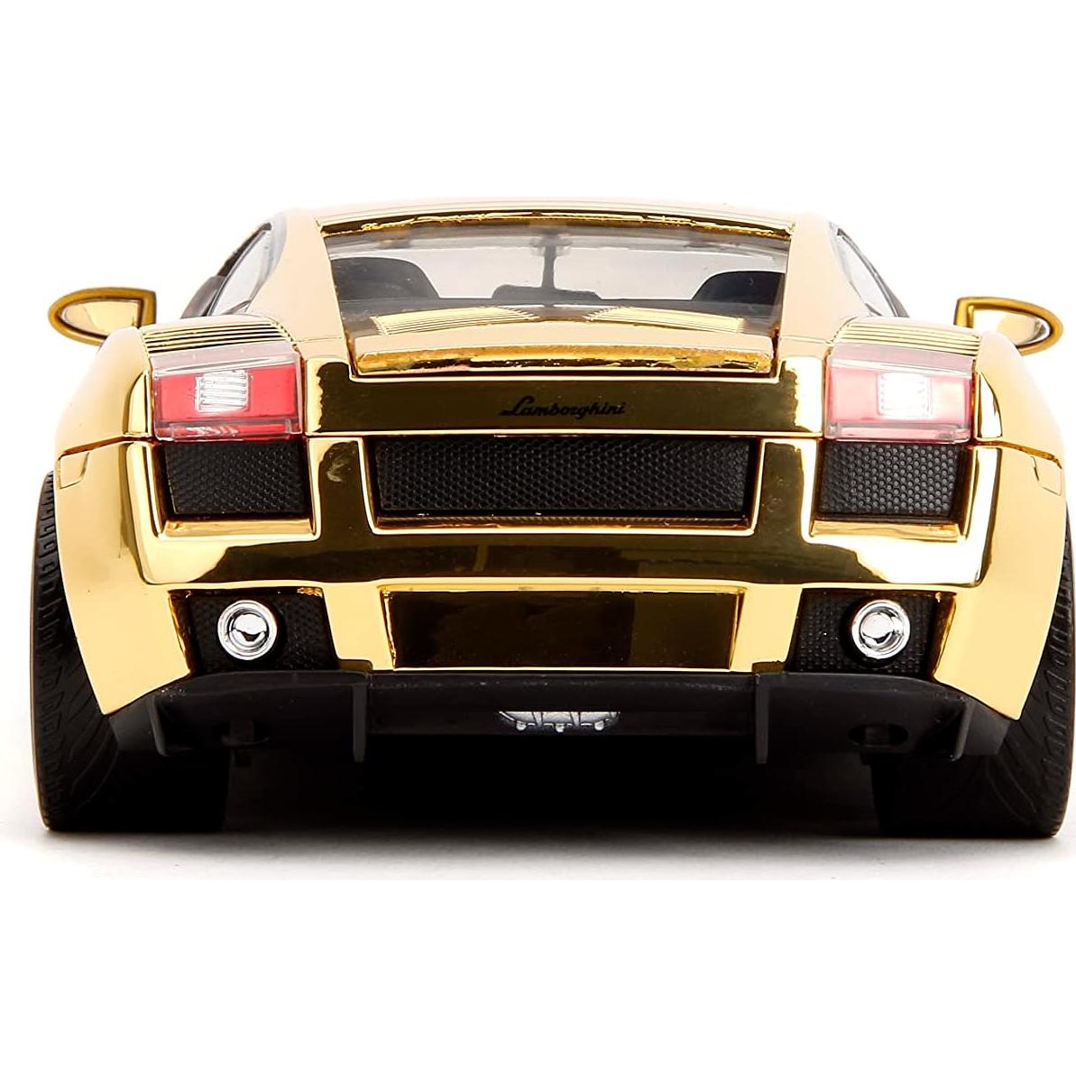 Auto de Fundición Lamborghini Gallardo Cromo Dorado 1:24 Jada Toys