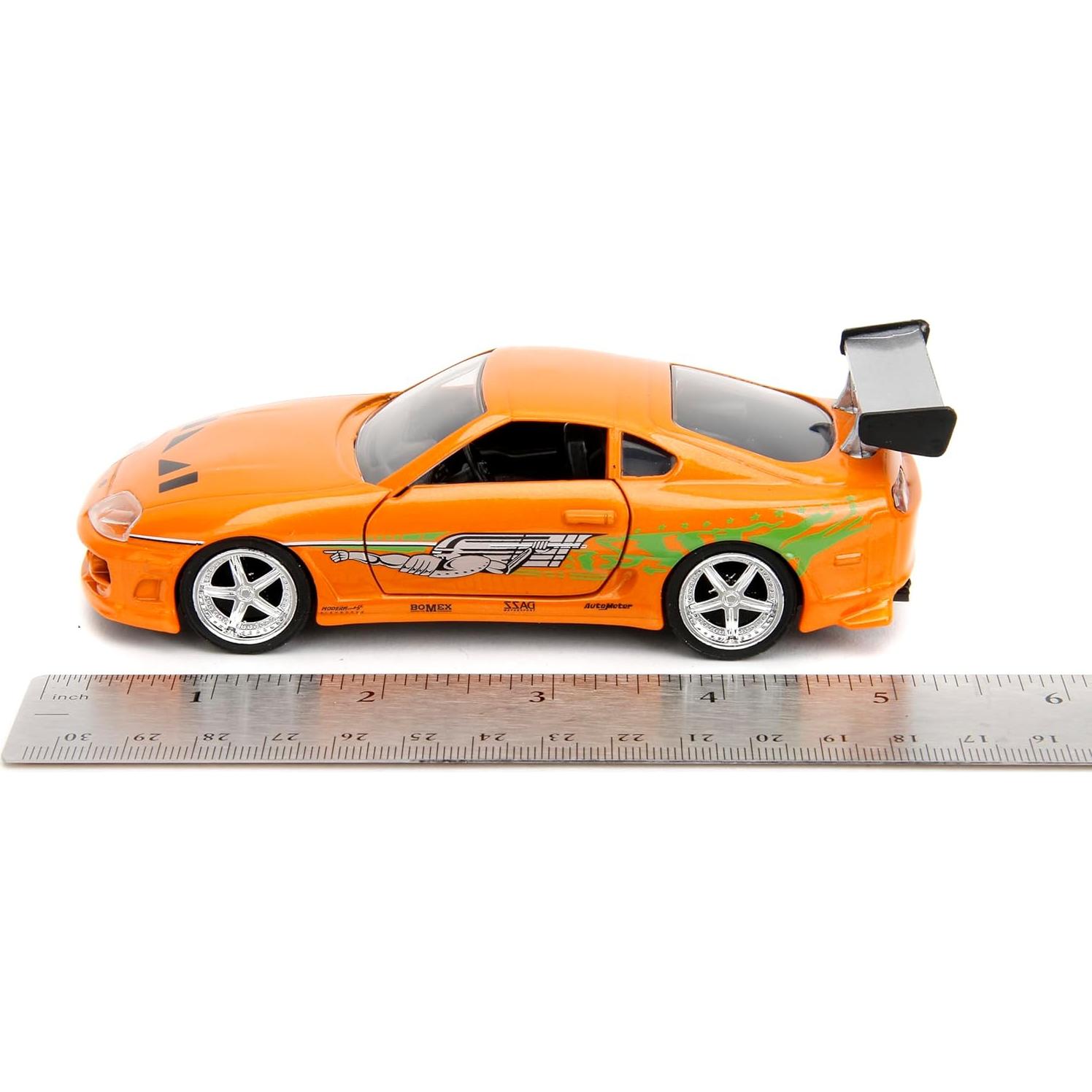 Coche Die-Cast 1:32 Jada Toyota Supra 1995 Naranja