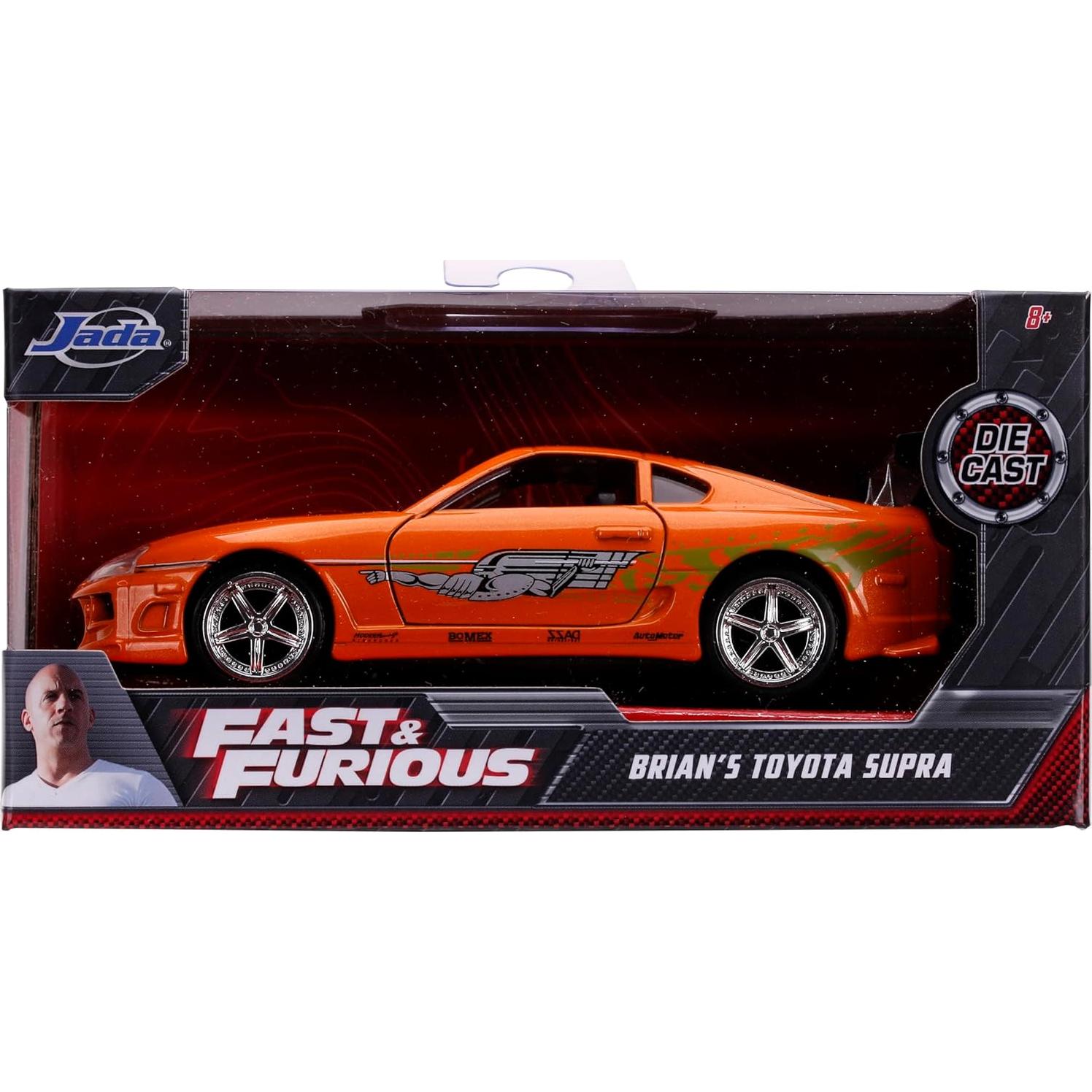 Coche Die-Cast 1:32 Jada Toyota Supra 1995 Naranja