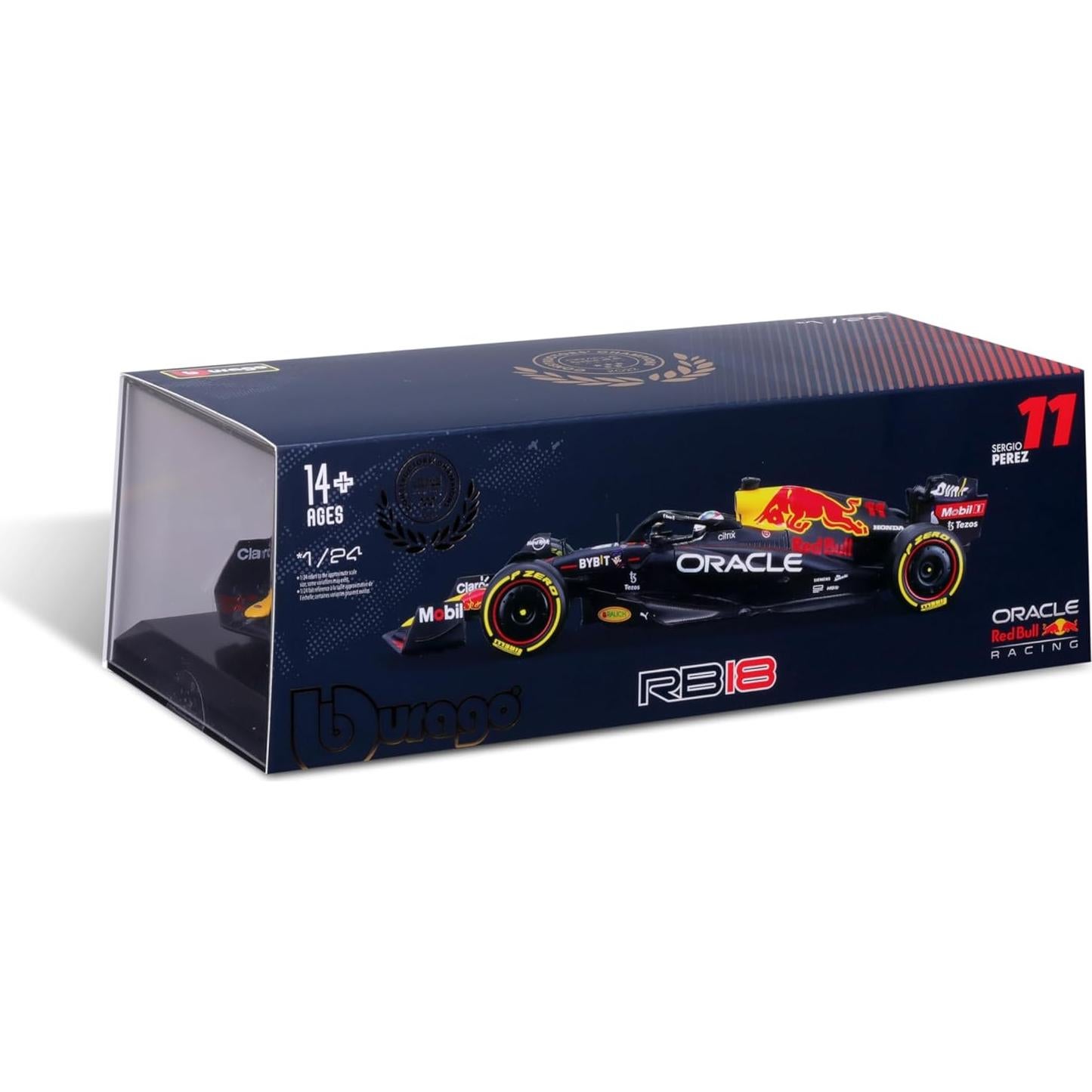 Bburago 1:24 Modelo Carrera Oracle Red Bull RB18 con Conductor Pérez #11
