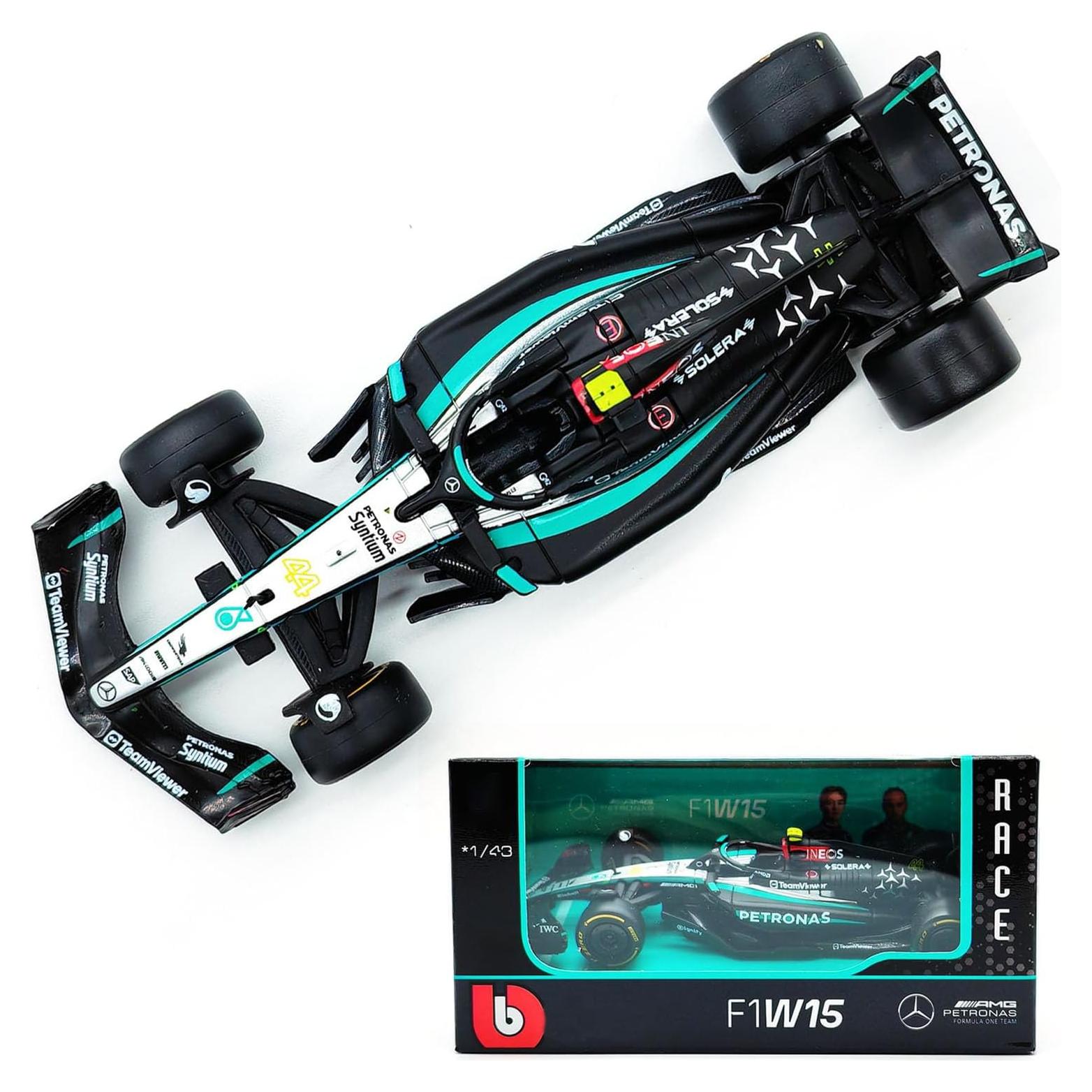 Modelo de Coche Diecast 1:43 Xiangtat F1 W15 Lewis Hamilton
