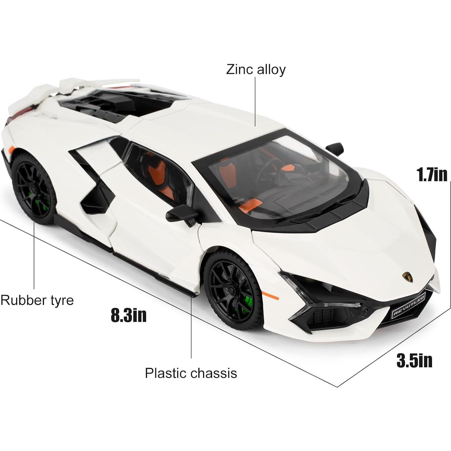 Coche de Juguete Lamborghini Reventon 1/24 con Luz y Sonido