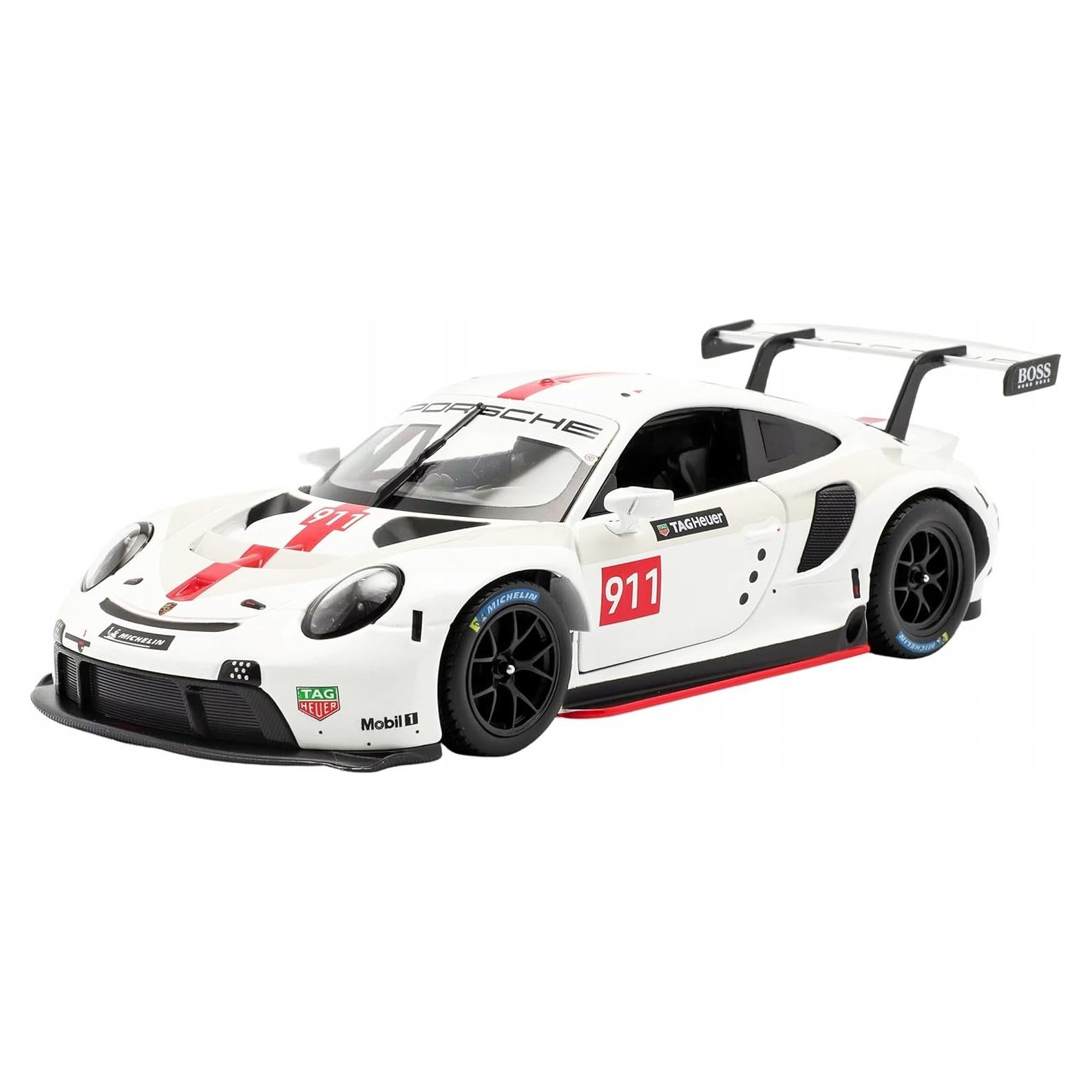 Auto a Escala Bburago Porsche 911 RSR GT #911 1/24 Blanco