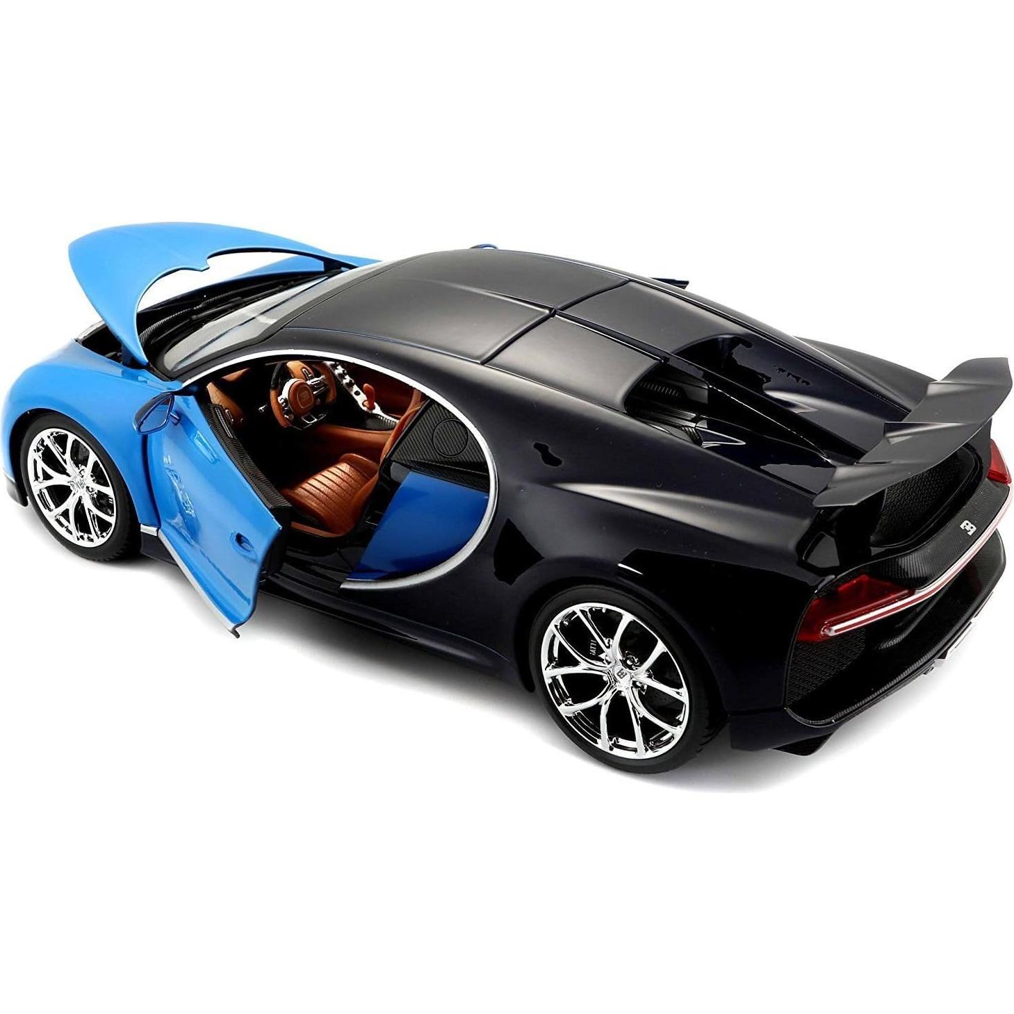 Modelo de Coche Diecast Bugatti Chiron 2016 Azul 1:18