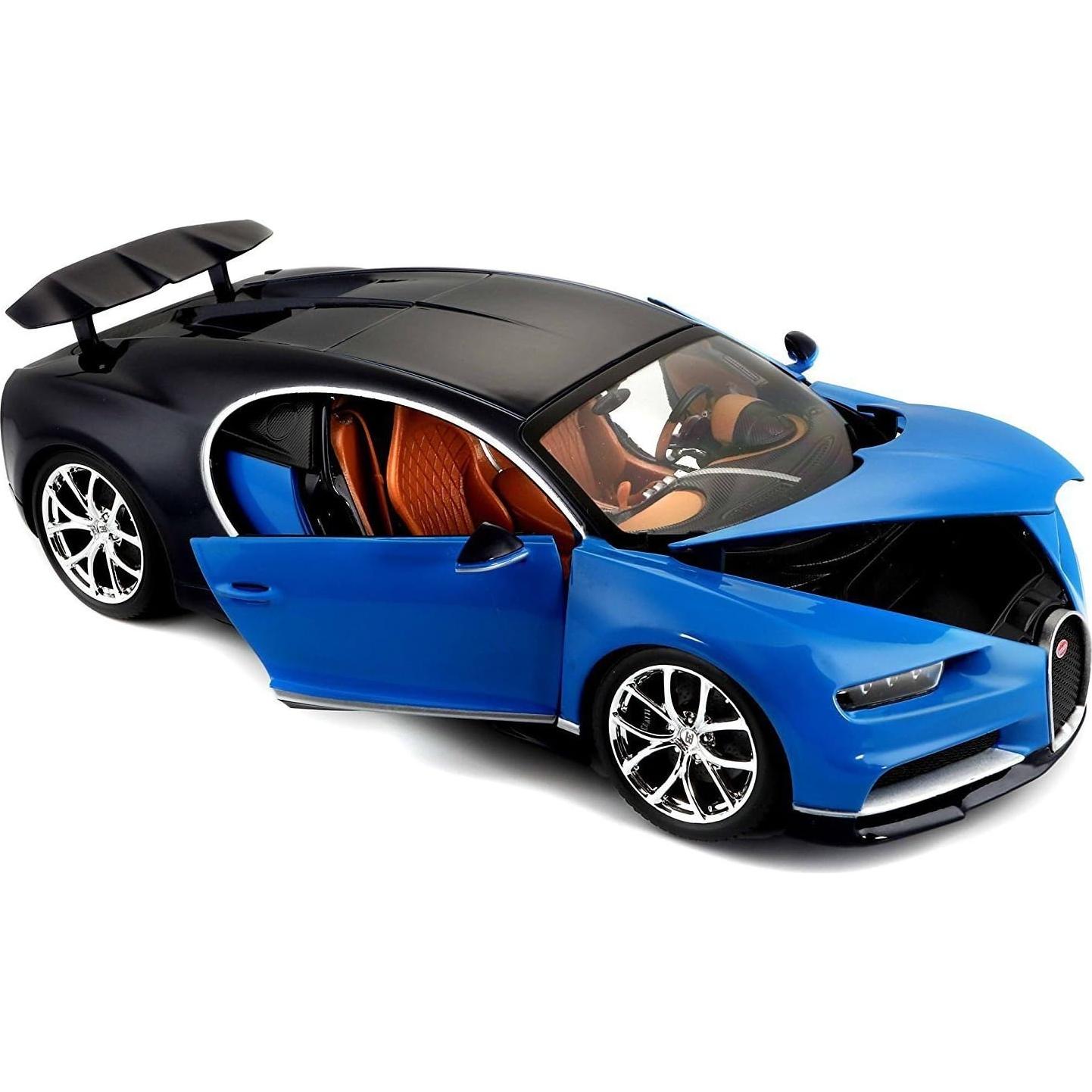 Modelo de Coche Diecast Bugatti Chiron 2016 Azul 1:18