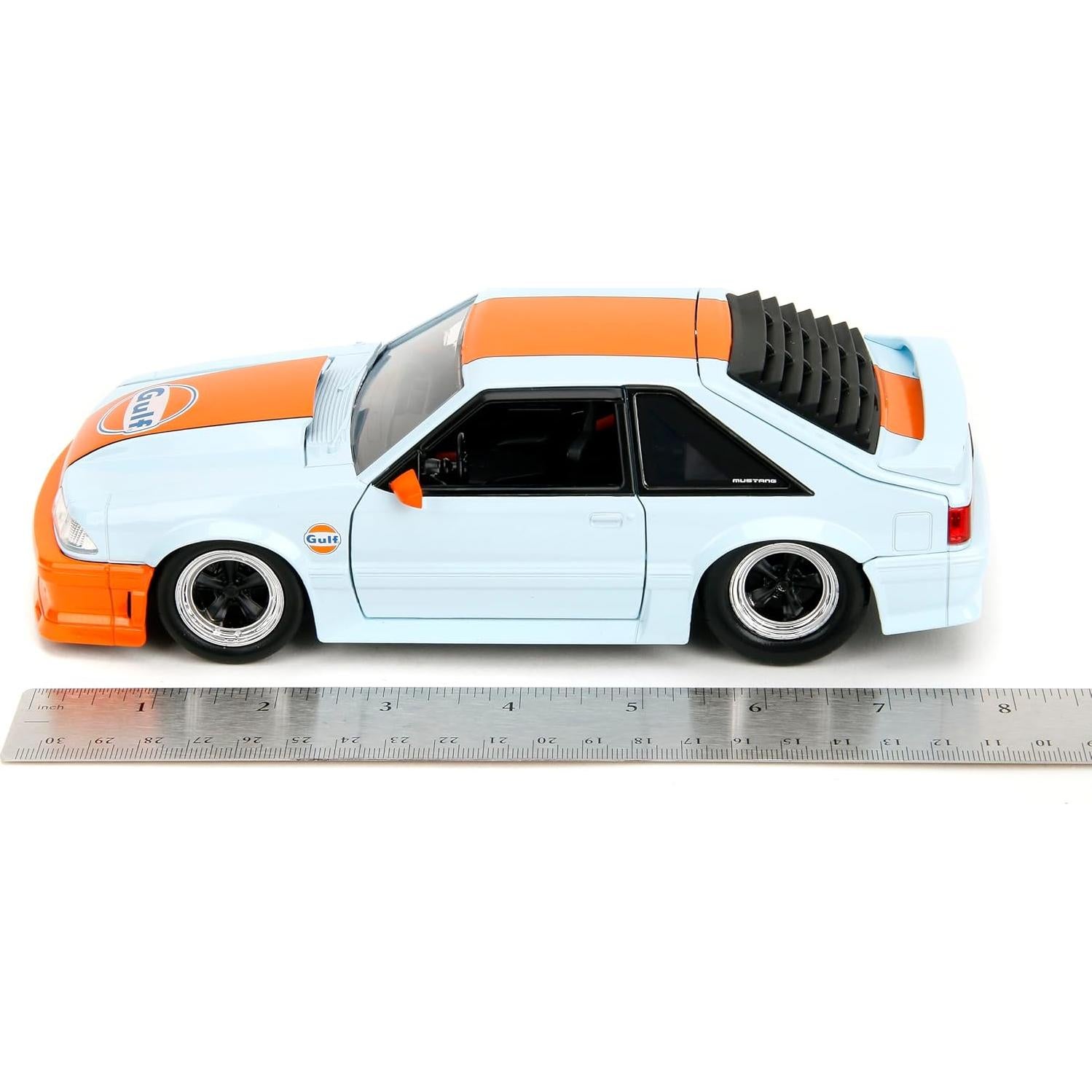 Auto Die-Cast 1:24 Ford Mustang 1989 Bigtime Muscle Azul