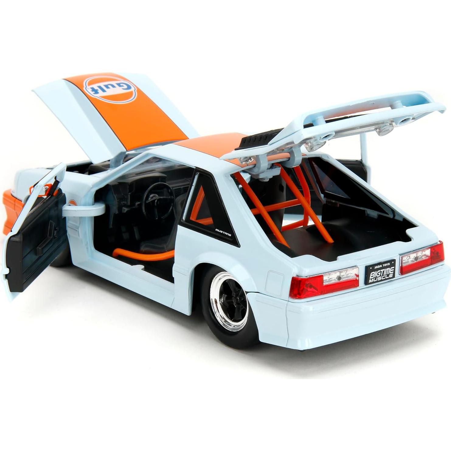 Auto Die-Cast 1:24 Ford Mustang 1989 Bigtime Muscle Azul