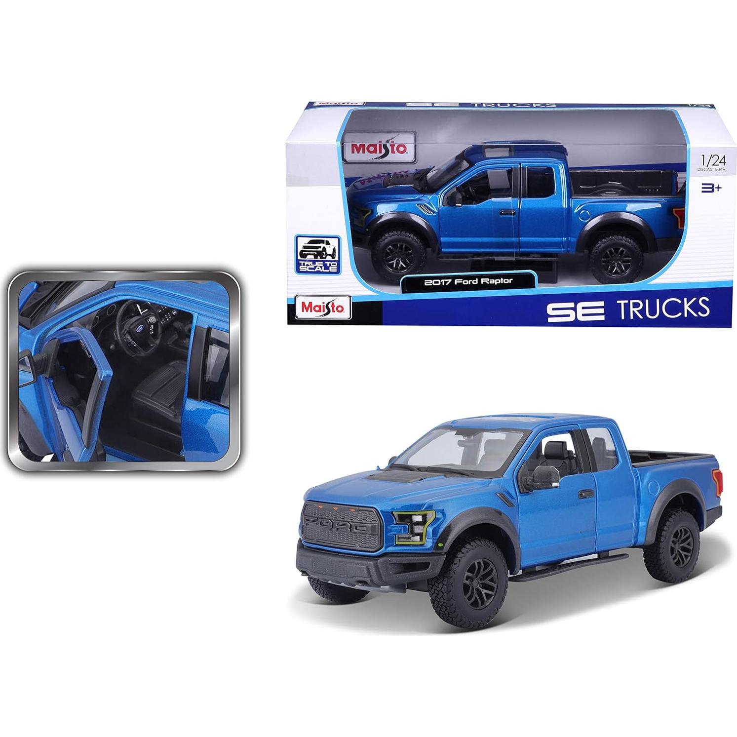 Maisto 1:24 Camión Ford F150 Raptor 2017 Azul