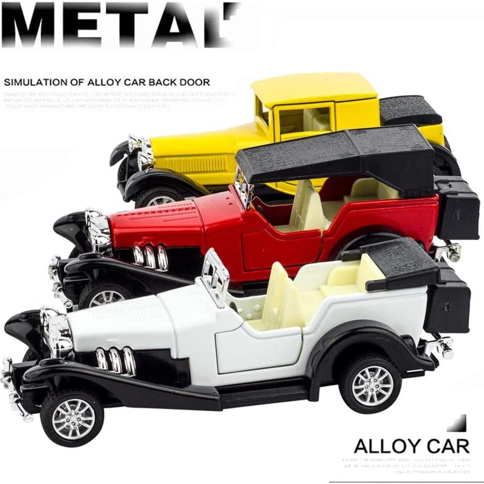 Paquete de 6 coches de metal fundido Liberty Imports 1:32