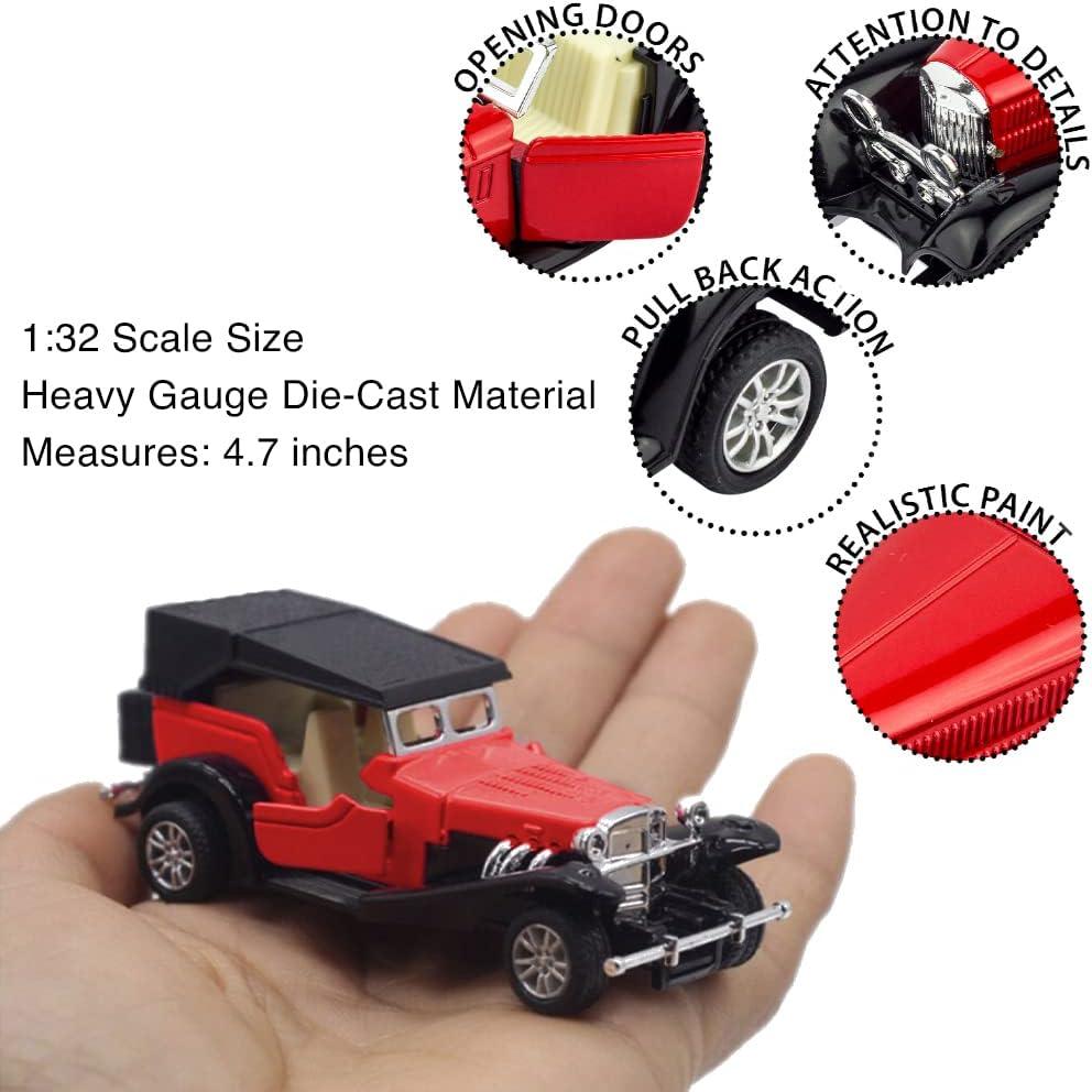 Paquete de 6 coches de metal fundido Liberty Imports 1:32