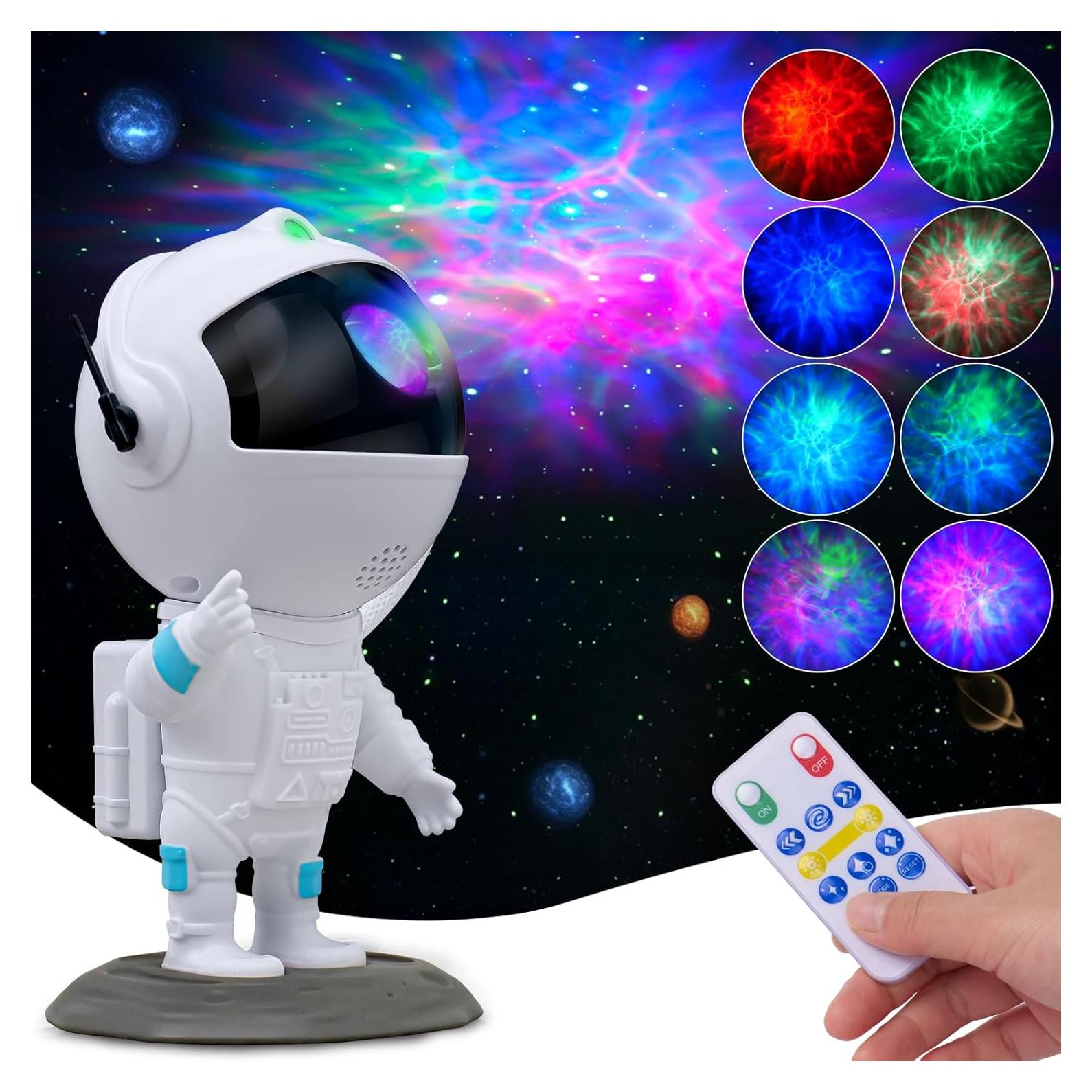 Proyector Galáctico Astronauta KKUP2U LED 8 Colores