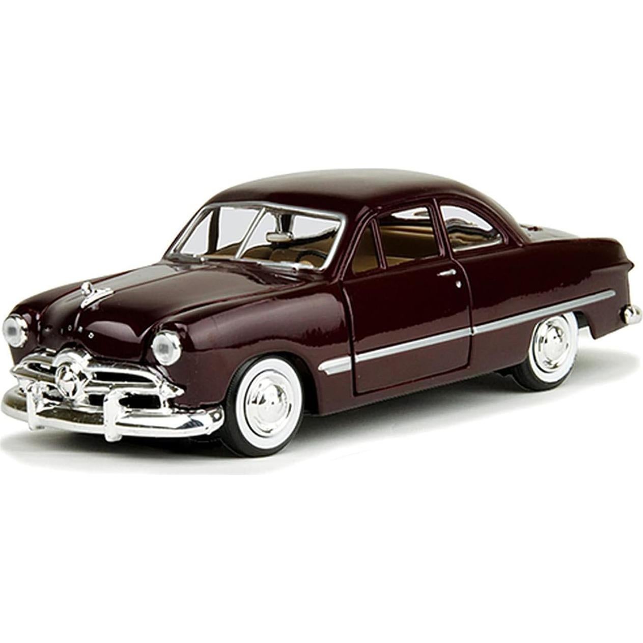 Coche de metal Ford Coupe 1949 Burdeos Motormax 1:24