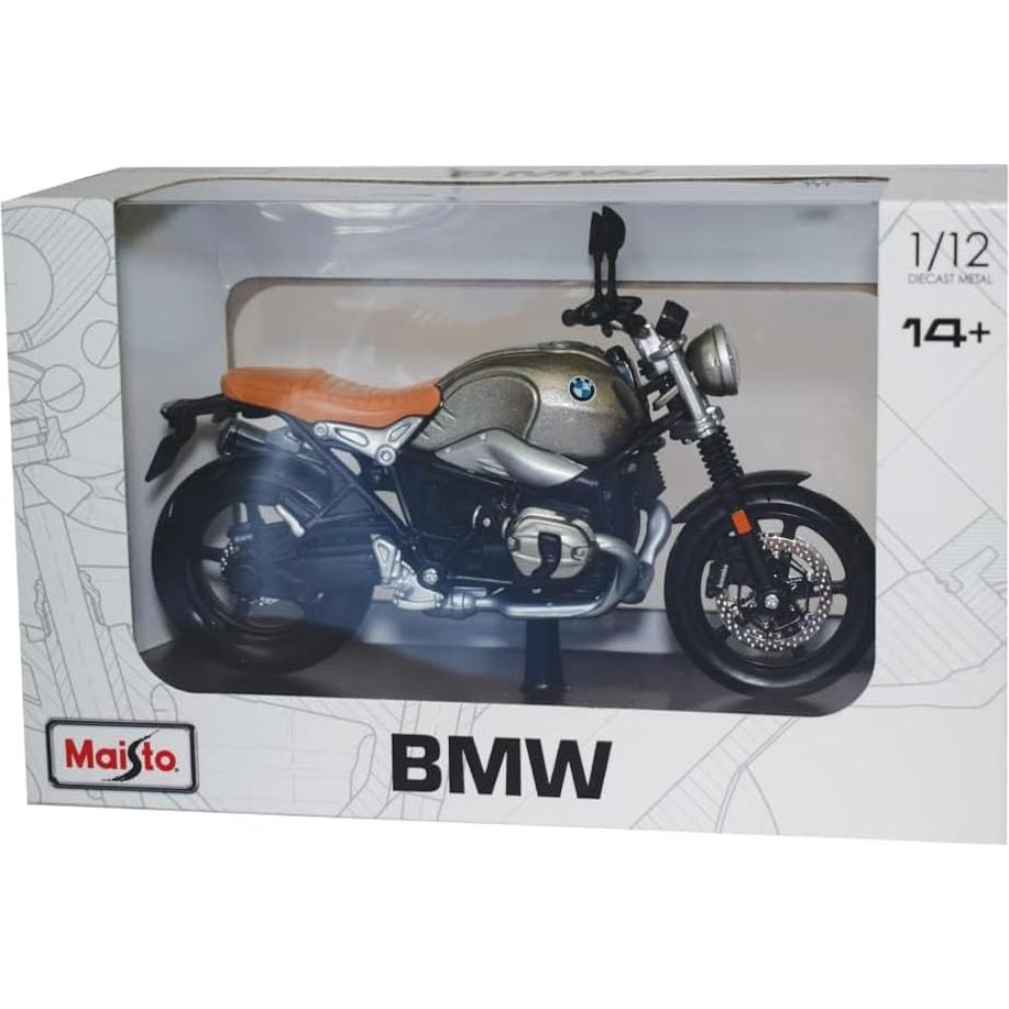 Maisto BMW R Nine T Scramble Motocicleta 1:12 Detalle Realista