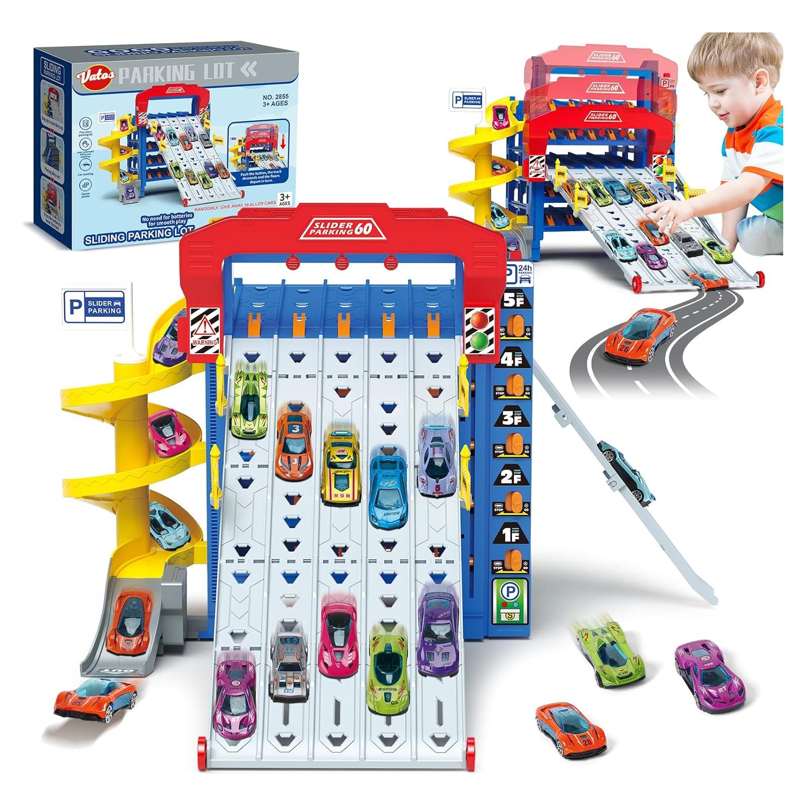 Pista Deslizante VATOS con 10 Coches - Juguete Educativo 2.64kg