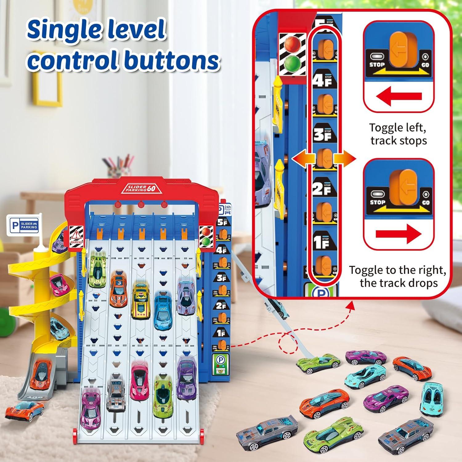 Pista Deslizante VATOS con 10 Coches - Juguete Educativo 2.64kg