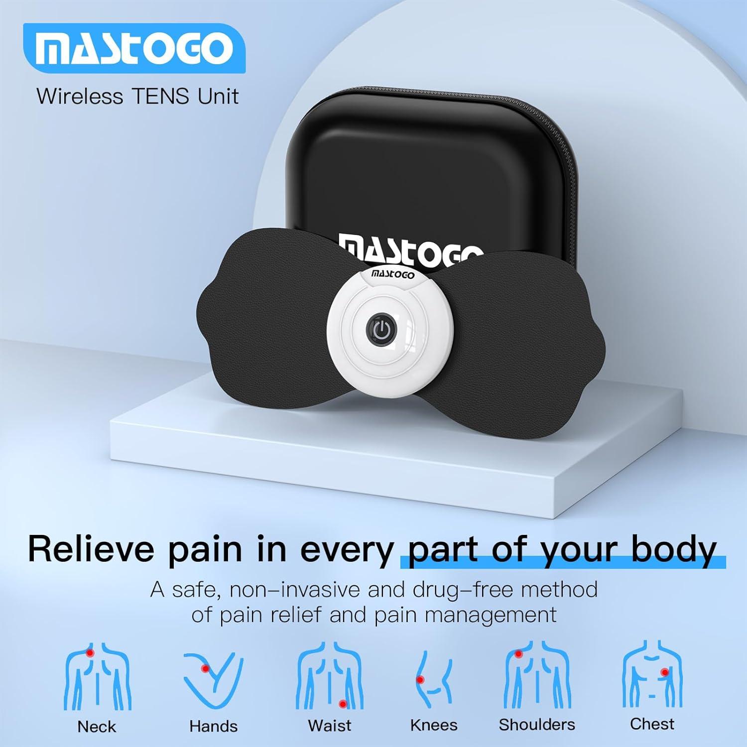 Masajeador Inalámbrico TENS y EMS MASTOGO - Alivio Dolor Espalda