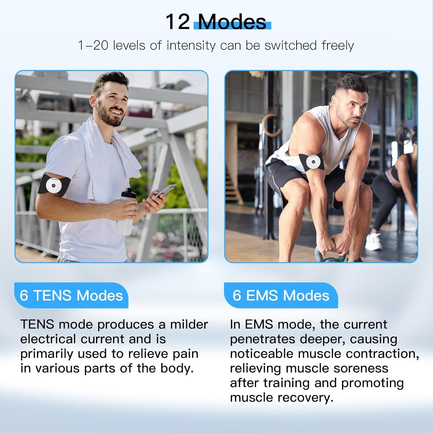 Masajeador Inalámbrico TENS y EMS MASTOGO - Alivio Dolor Espalda