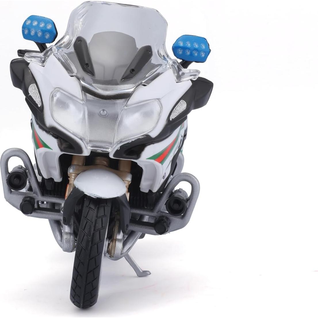 Maisto 1:18 Motocicleta de Policía Blanca - Modelo 32306