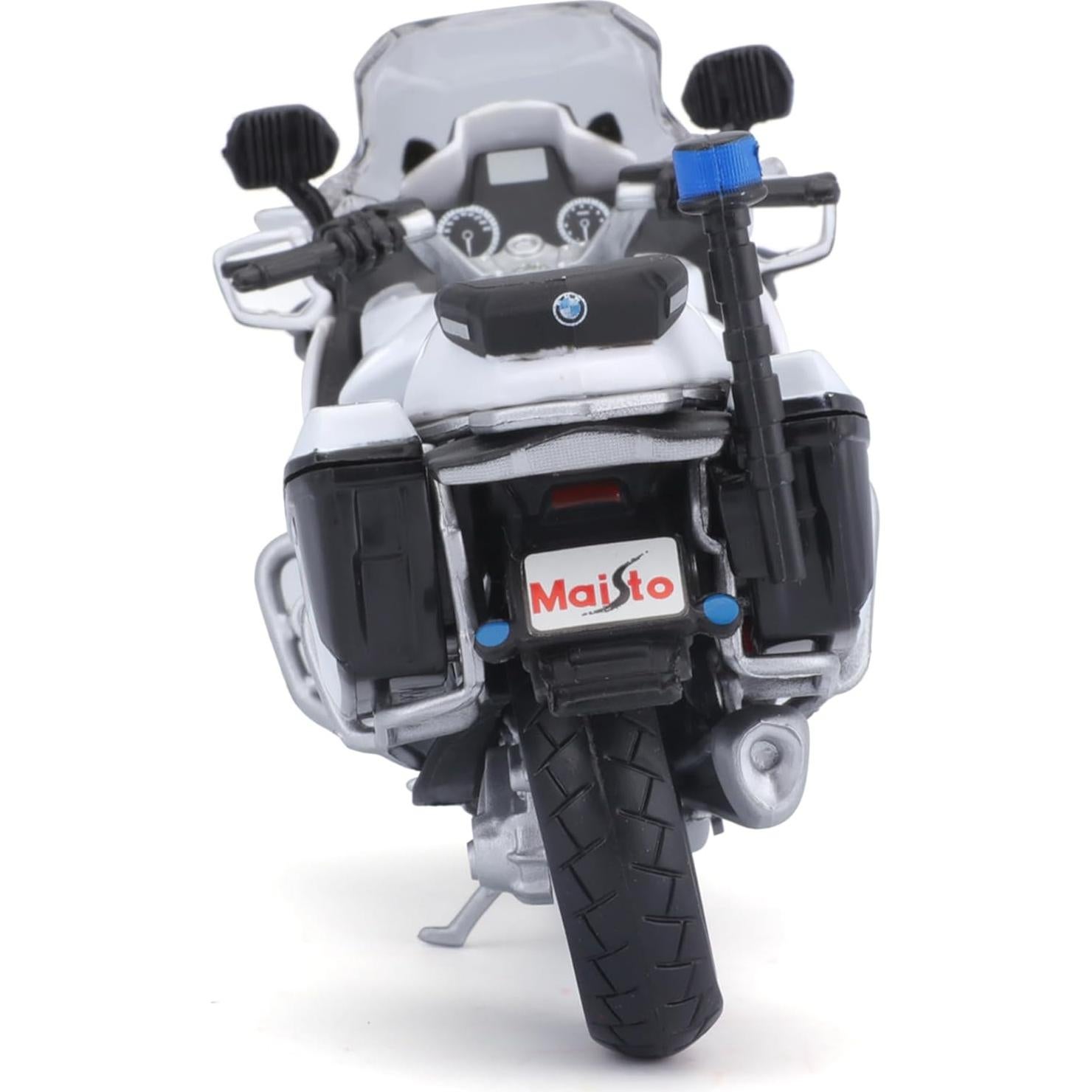 Maisto 1:18 Motocicleta de Policía Blanca - Modelo 32306