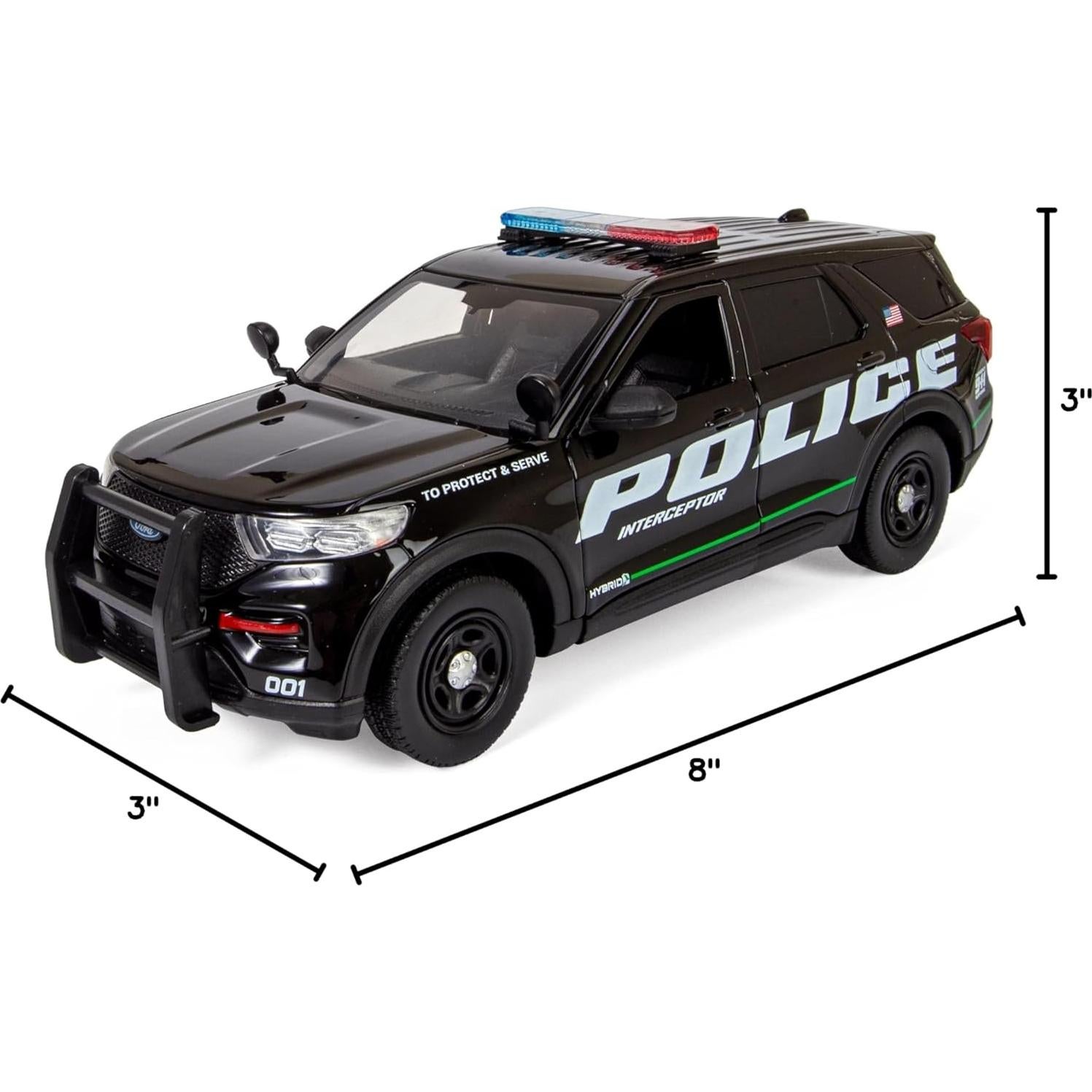 Coche Diecast Ford Explorer Interceptor Policial 1:24 All Star Toys