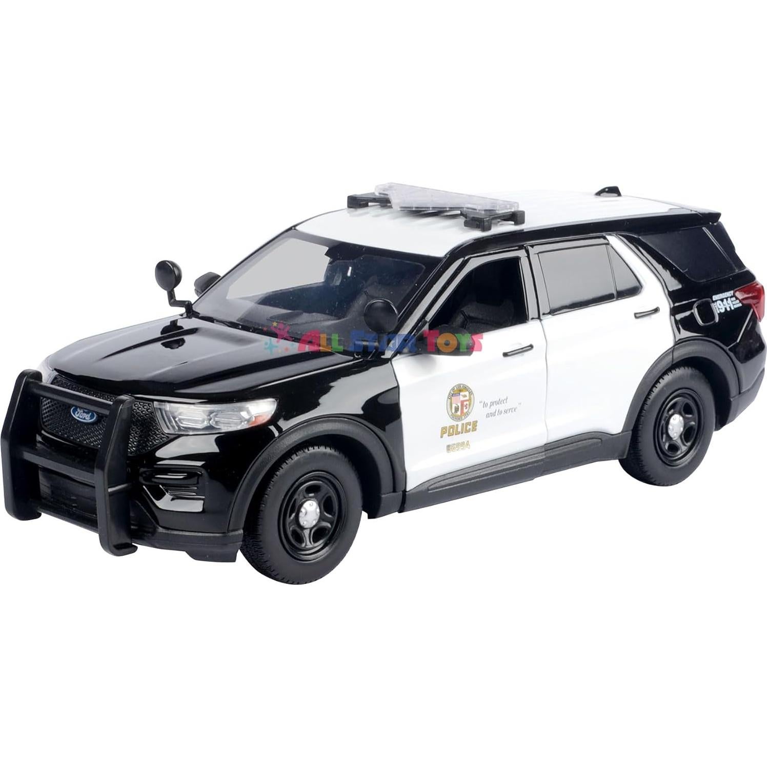 Modelo Diecast Motormax Ford Explorer Interceptor LAPD 1:24