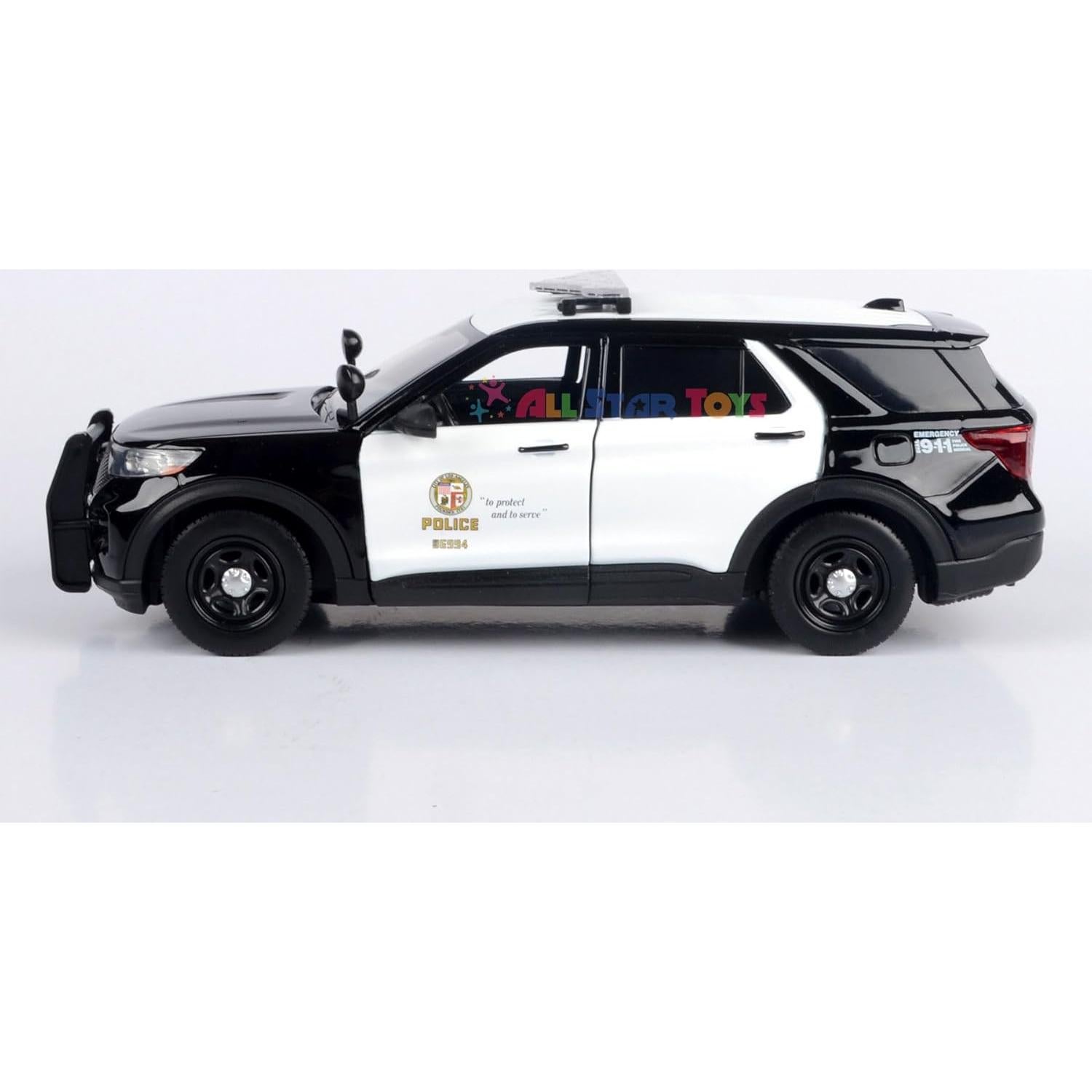 Modelo Diecast Motormax Ford Explorer Interceptor LAPD 1:24