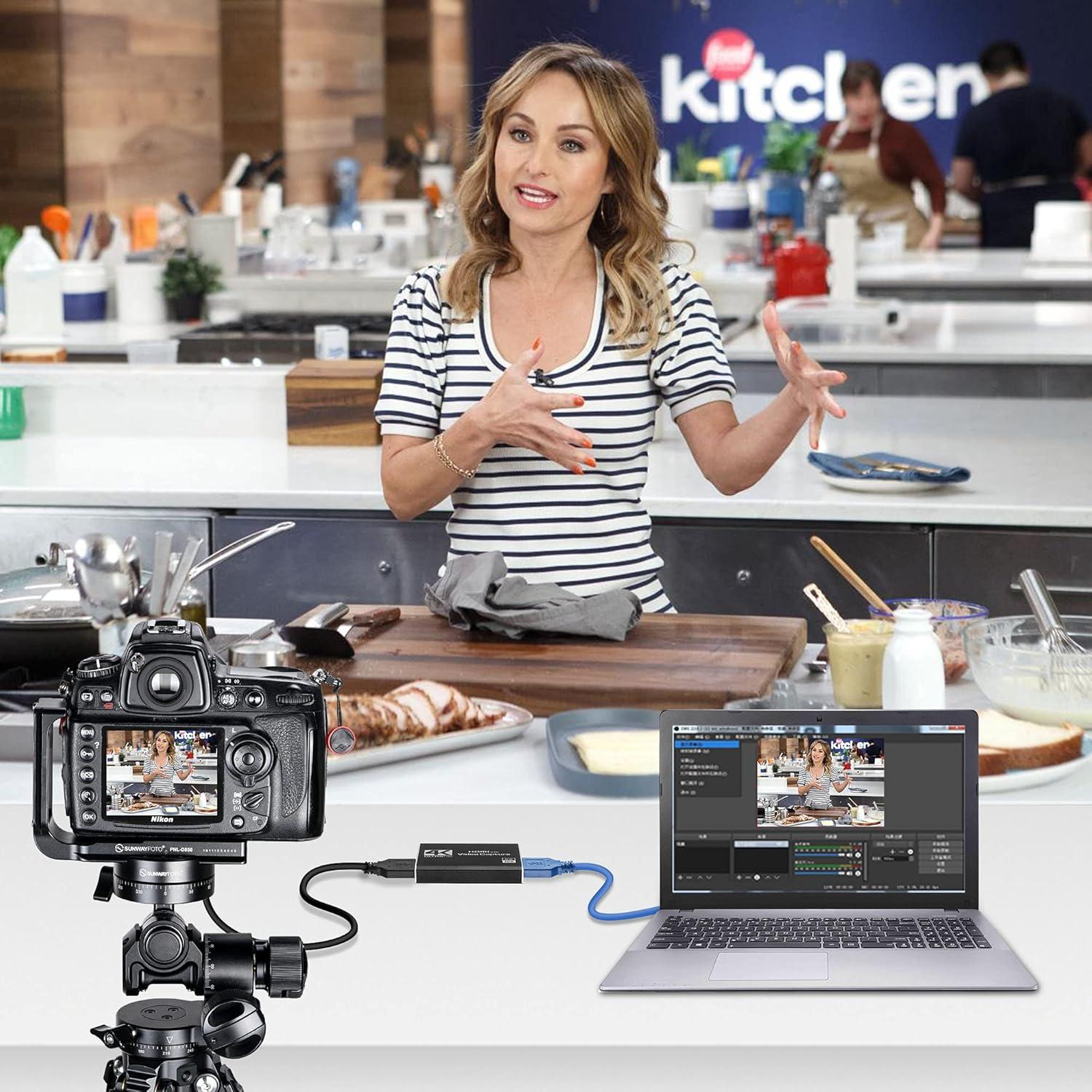 Tarjeta de Captura HDMI 4K Dcyfol 1080p 60fps USB para Juegos