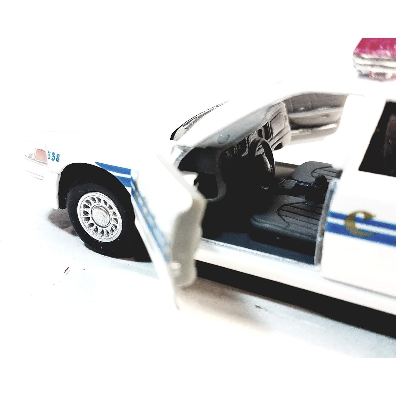 Coche de Patrulla Kinsmart Ford Crown Victoria 1:42 Blanco